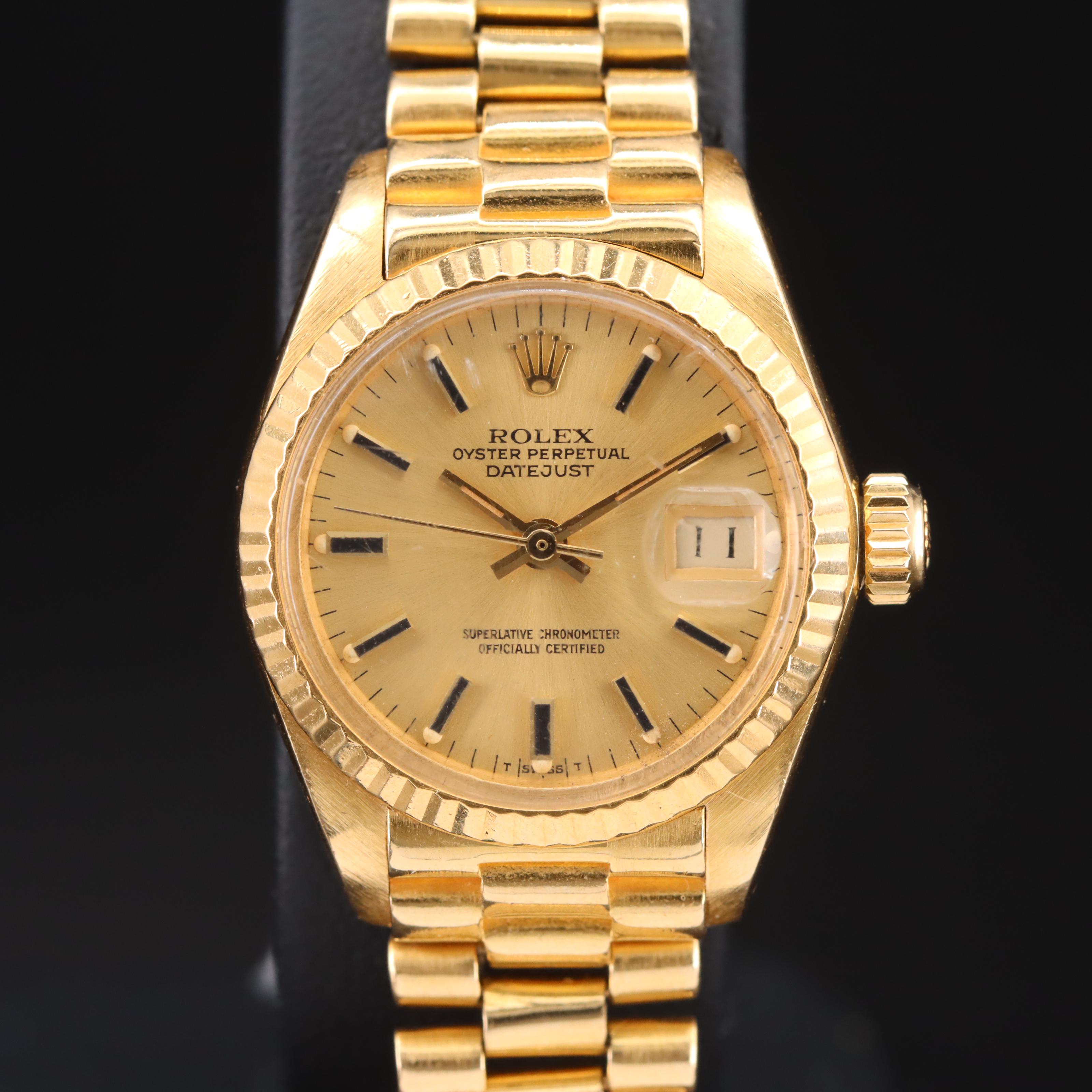 1979 18K Rolex Lady-Datejust Watch