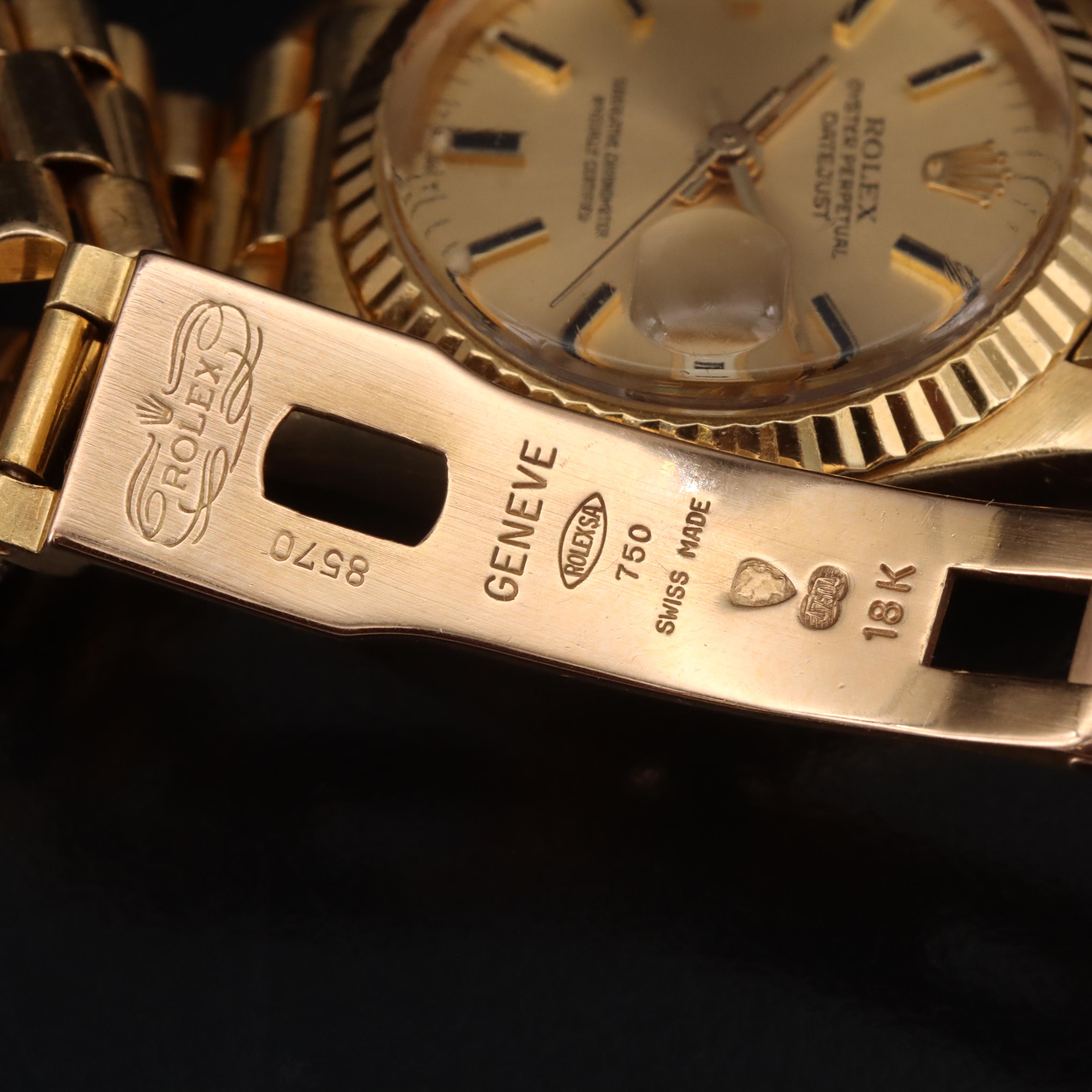 1979 18K Rolex Lady-Datejust Watch