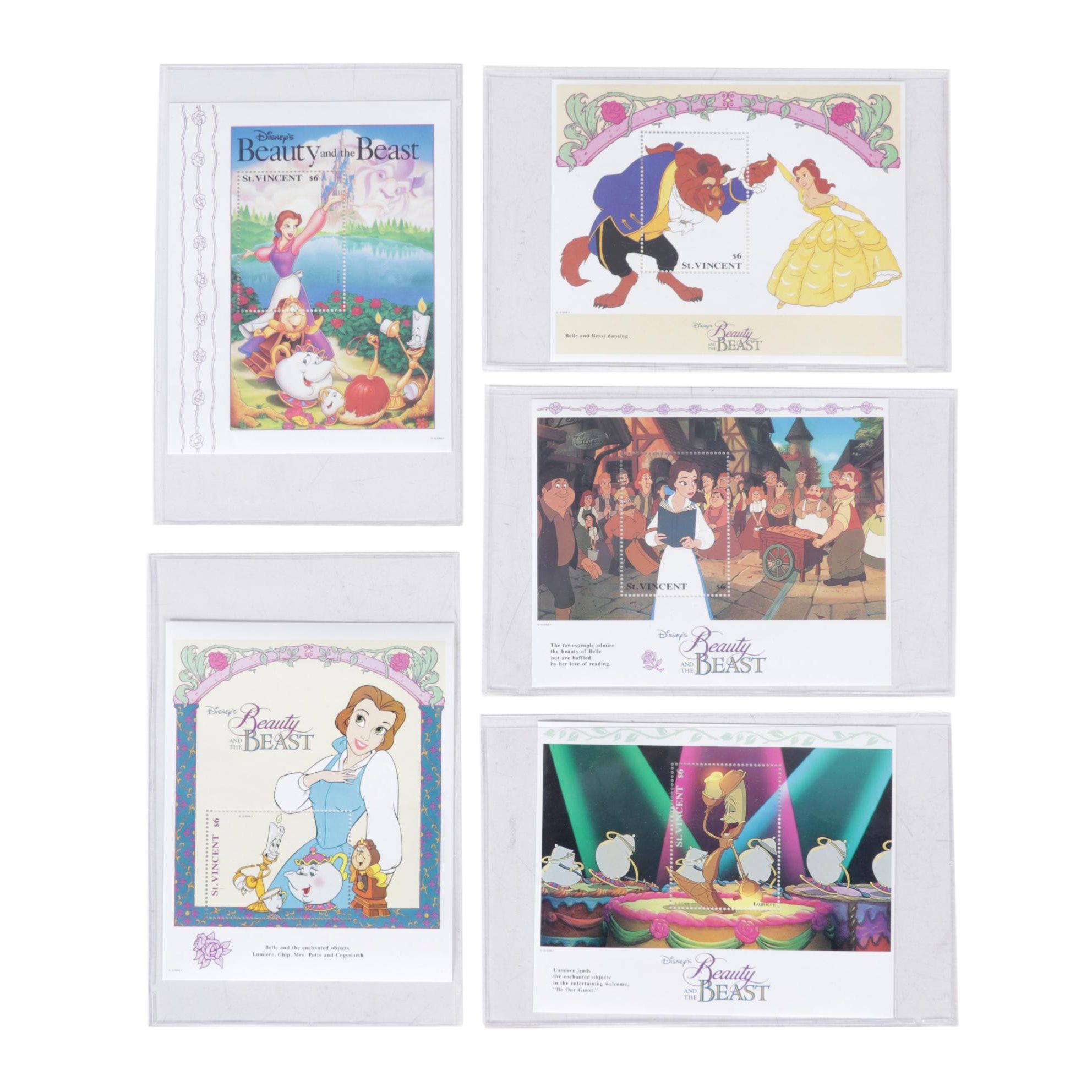 International Collectors Society Commemorative Beauty and the Beast Stamps