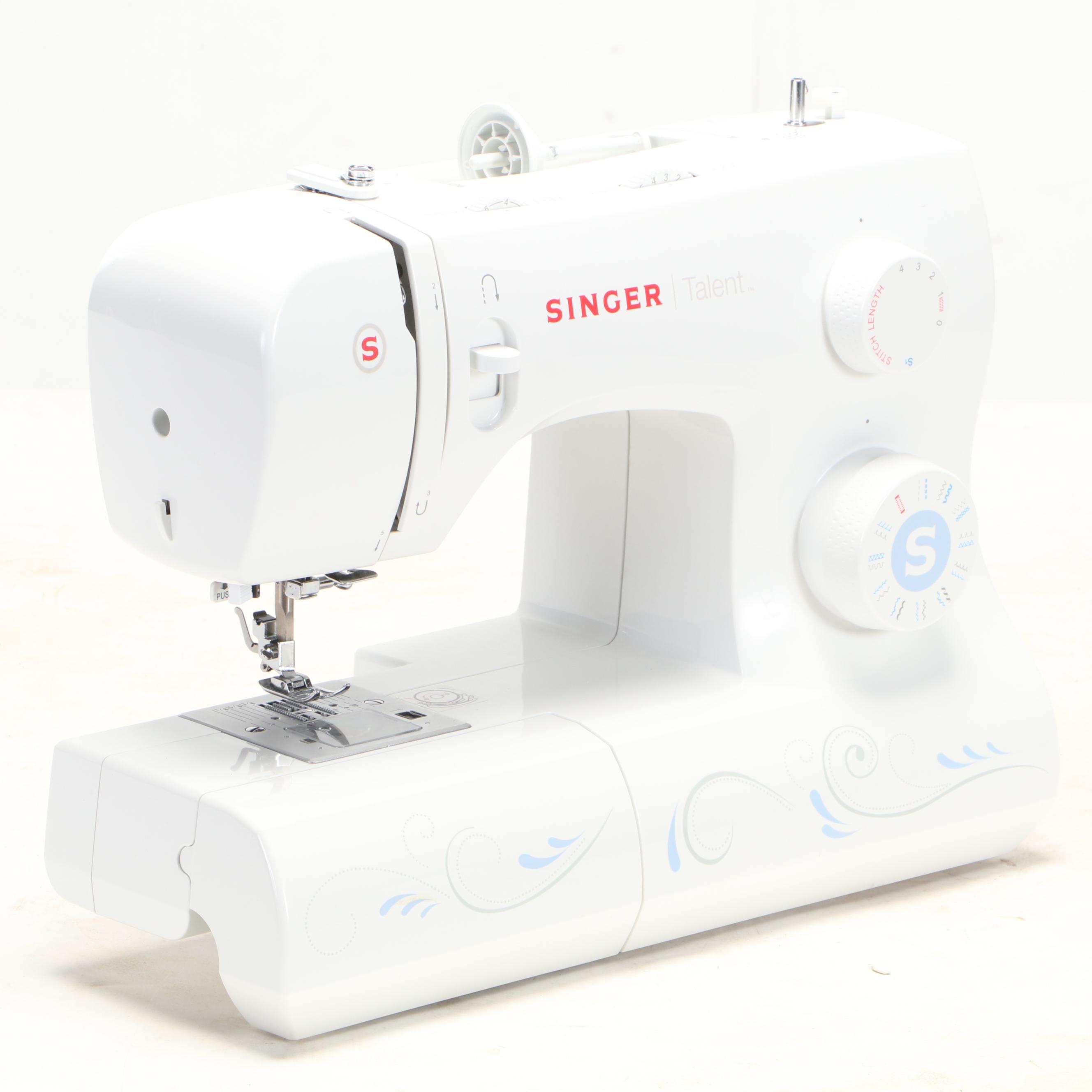 Singer Talent Portable Electric Sewing Machine With Wheeled Case