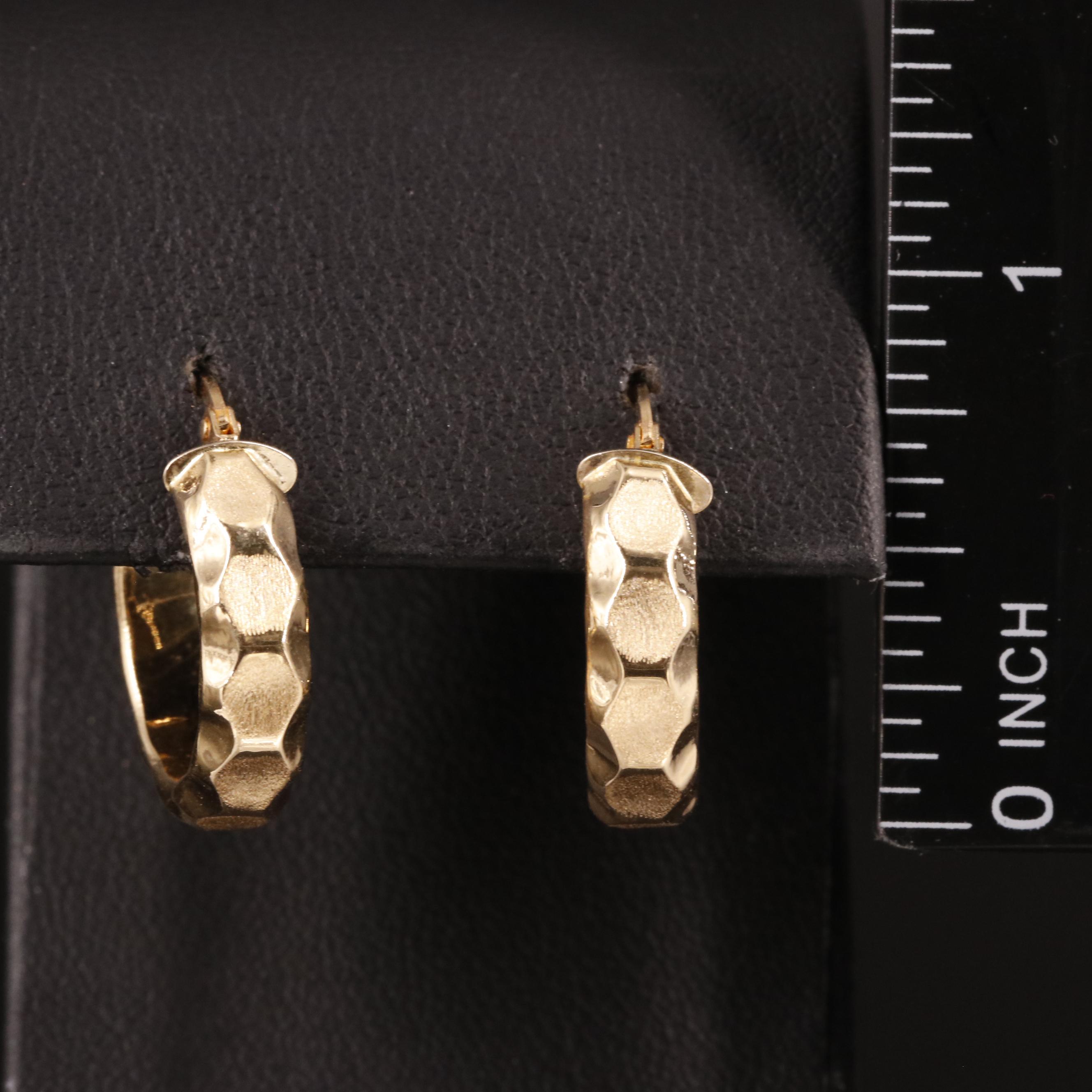 18K Hoop Earrings