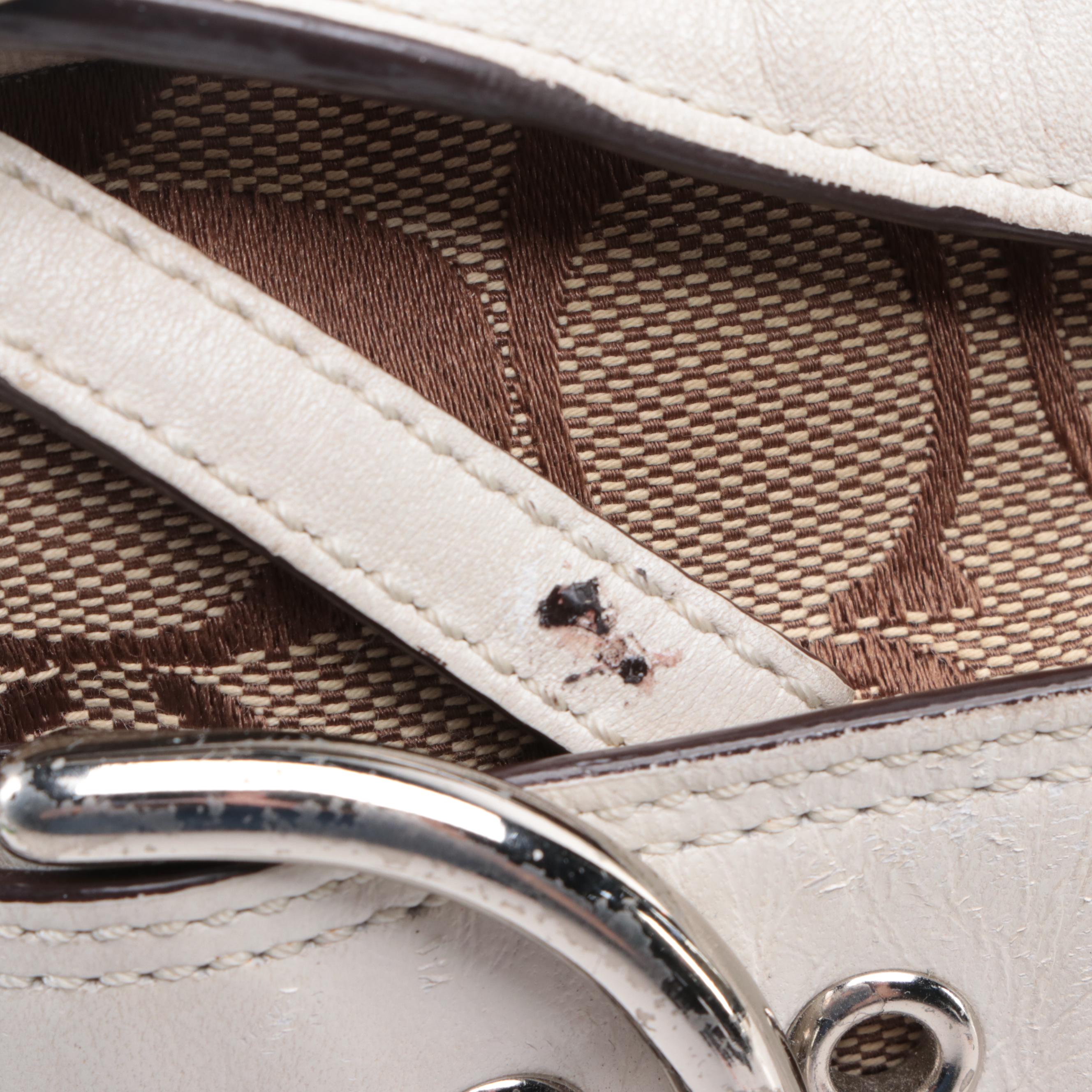 Coach Shoulder Bag in Signature Canvas with Leather Trim