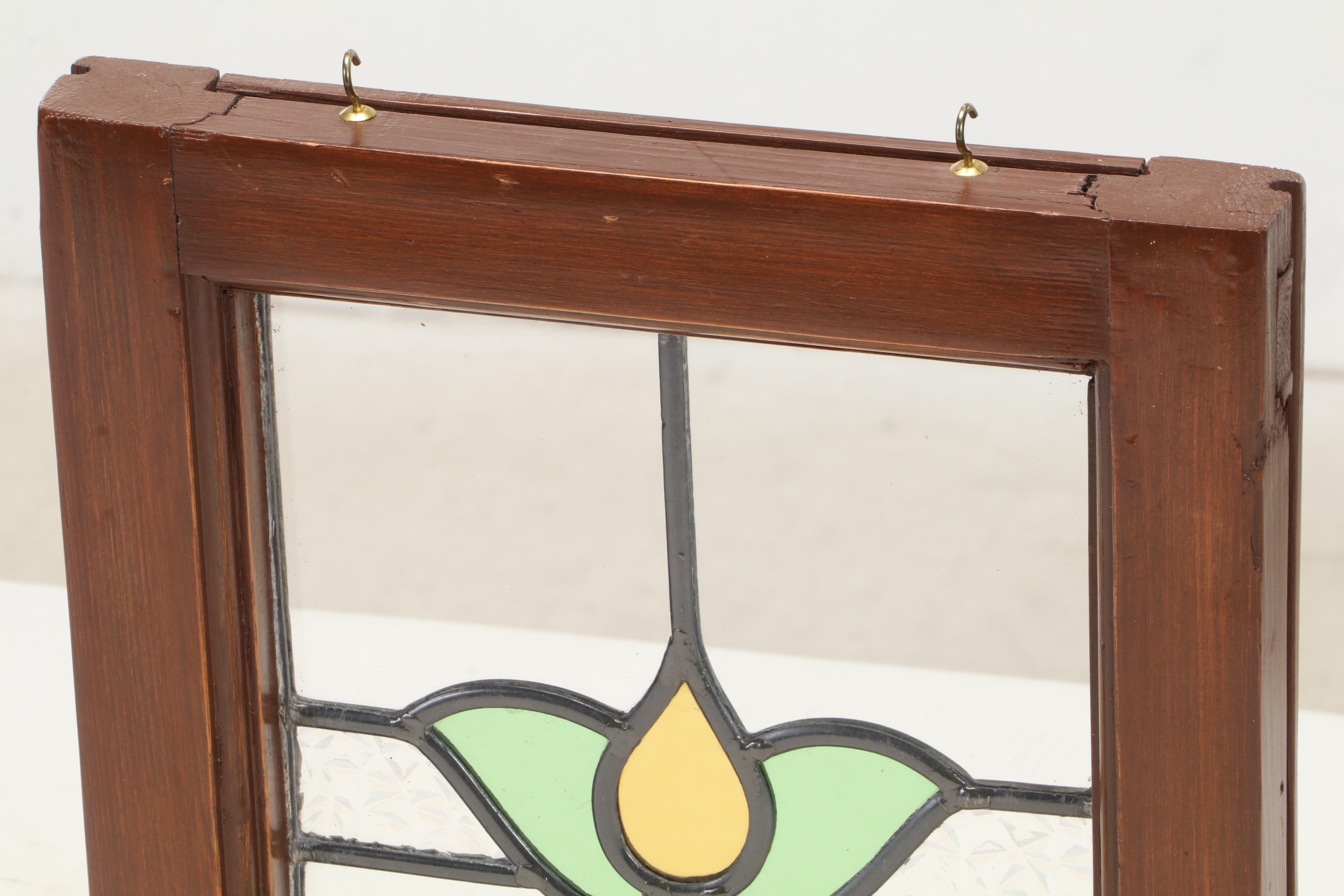 Victorian Style Stained Glass Window Panel