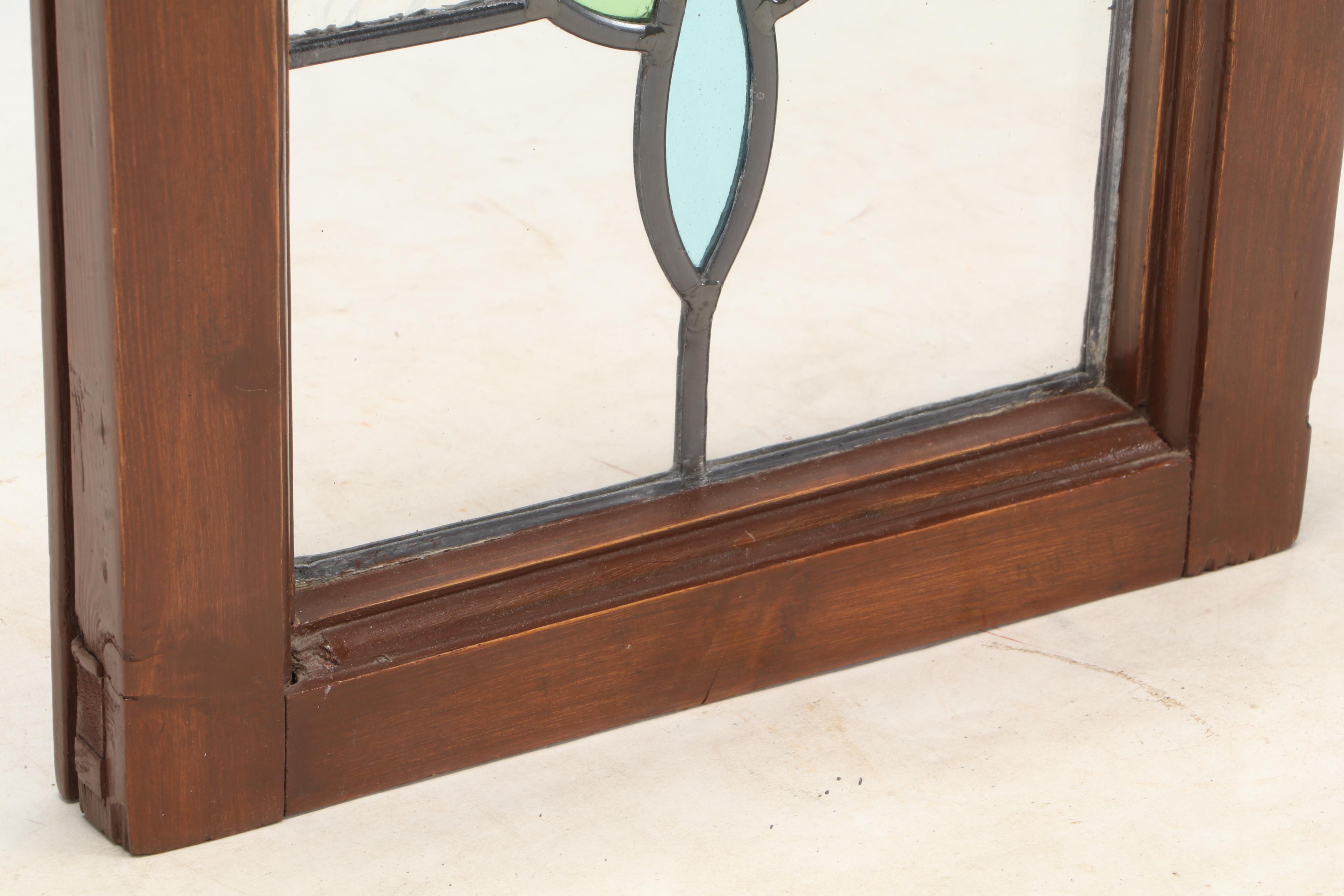 Victorian Style Stained Glass Window Panel