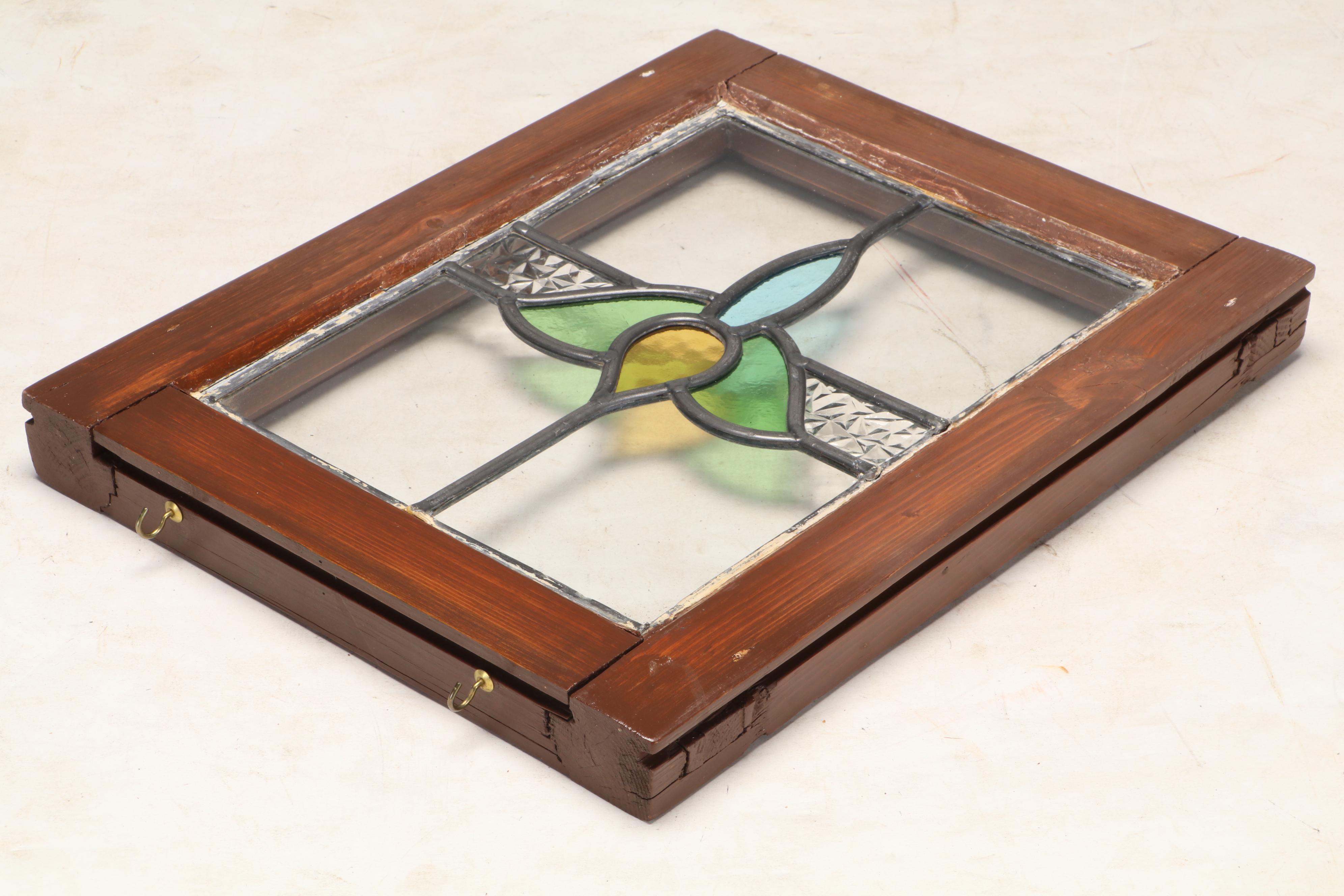 Victorian Style Stained Glass Window Panel