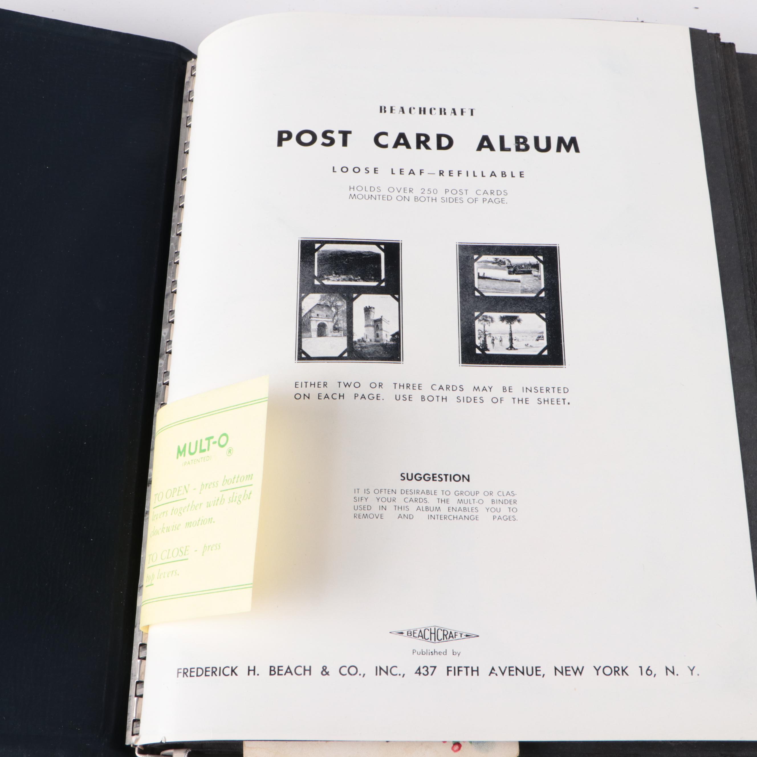 Postcard and Valentine Card Collection with Photo Album and Montblanc Pen Box