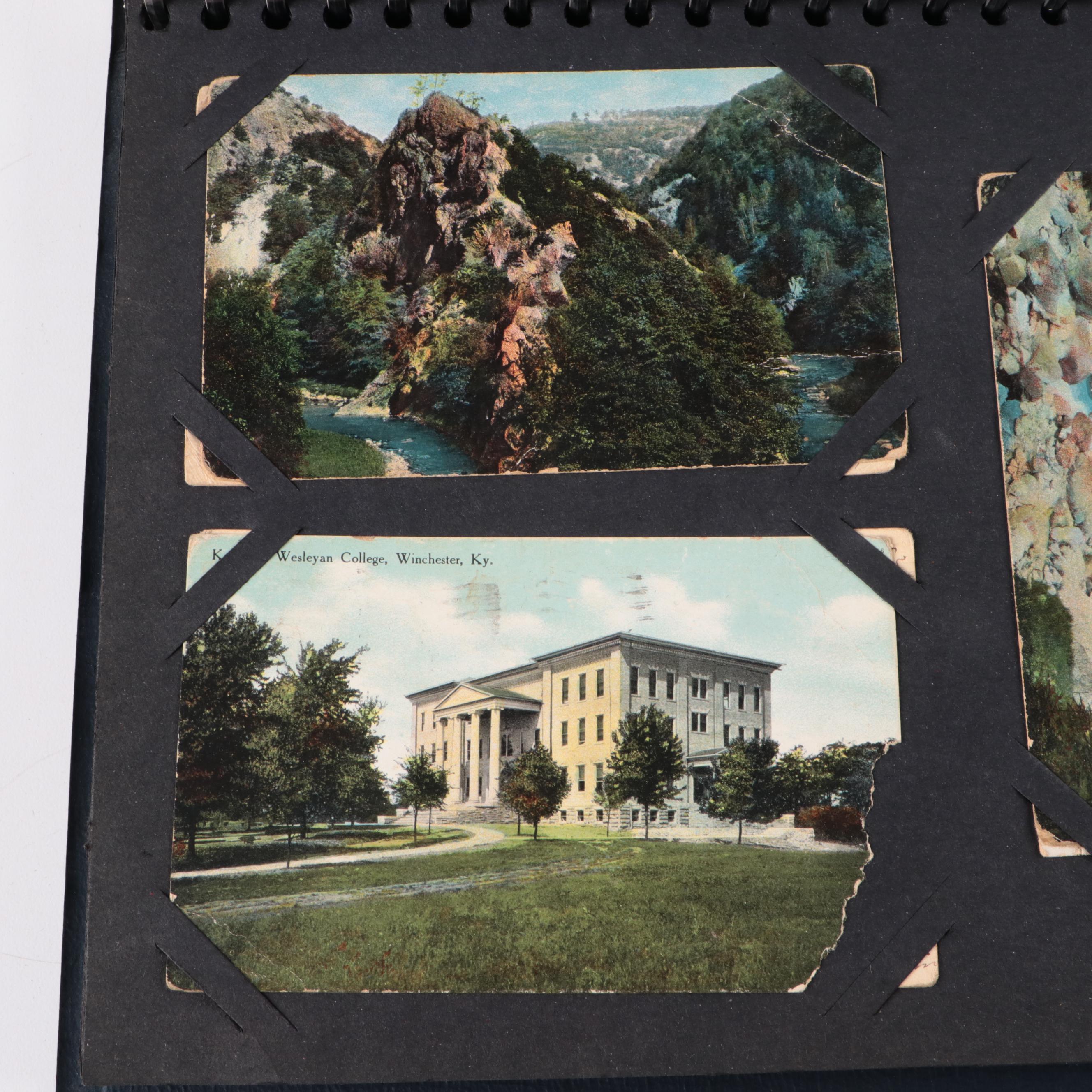 Postcard and Valentine Card Collection with Photo Album and Montblanc Pen Box