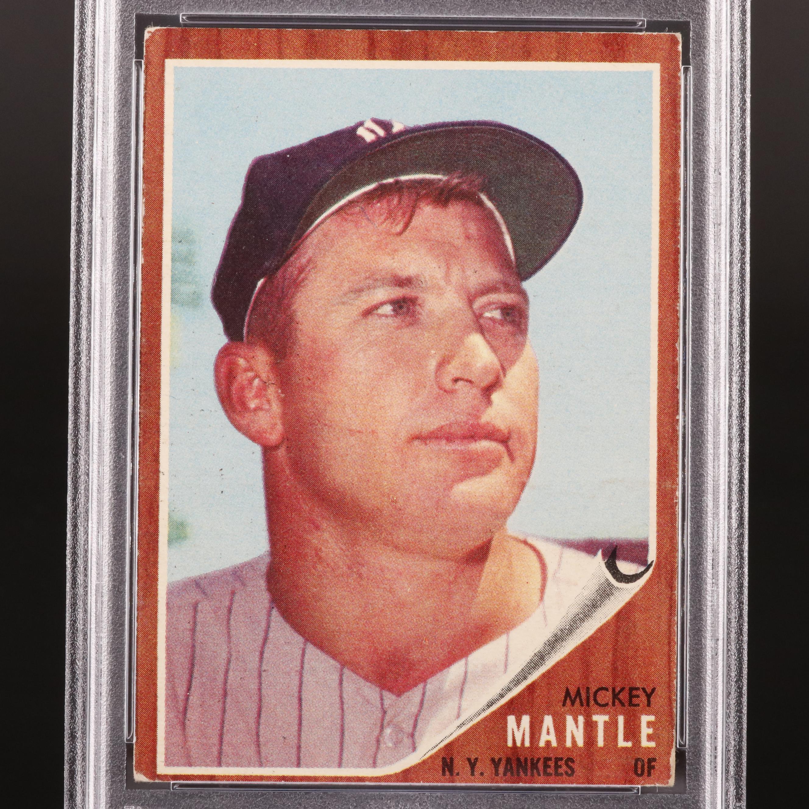 1962 Topps Mickey Mantle N.Y. Yankees #200 Graded PSA VG 3 Baseball Card