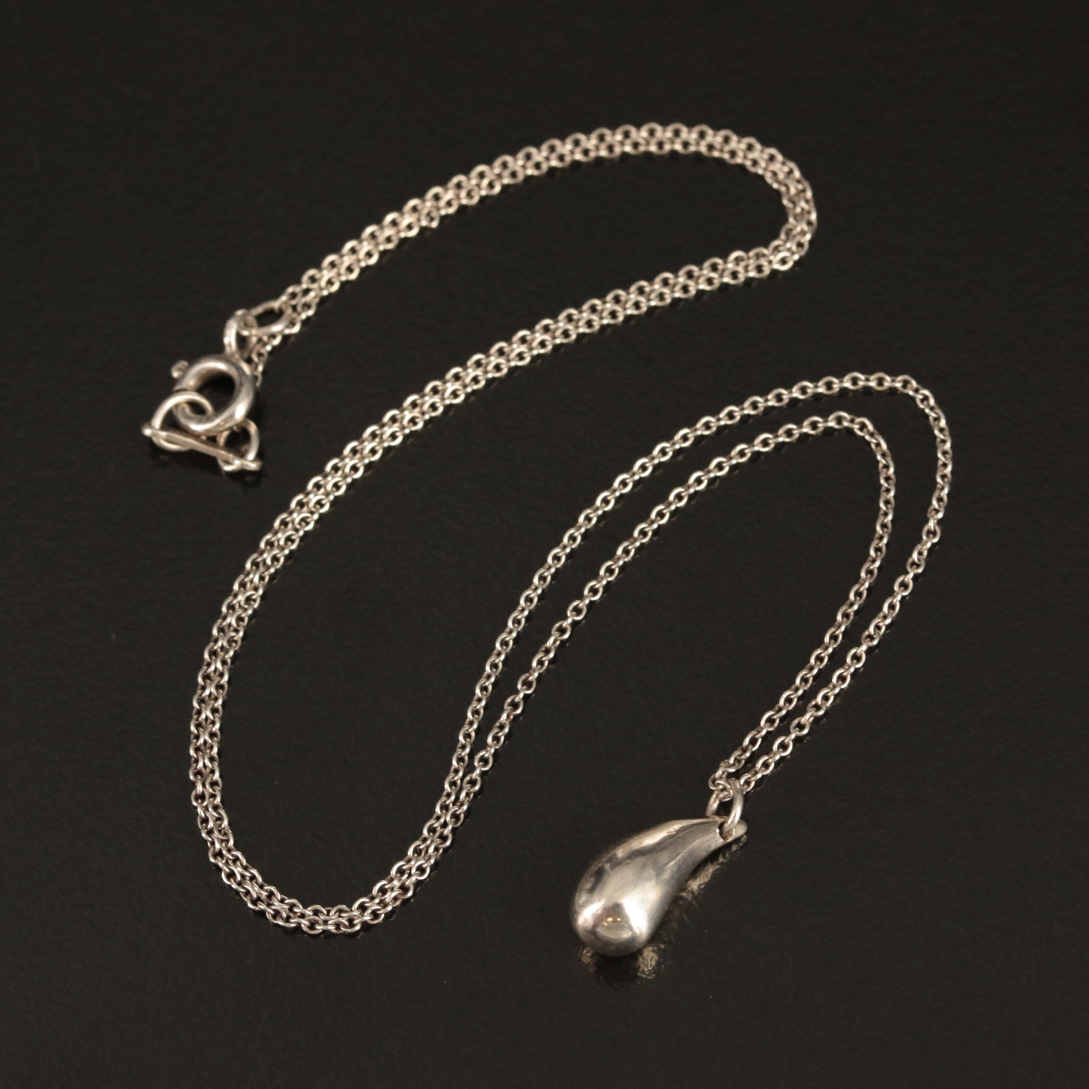 Elsa Peretti for Tiffany & Co. "Teardrop" Sterling Necklace