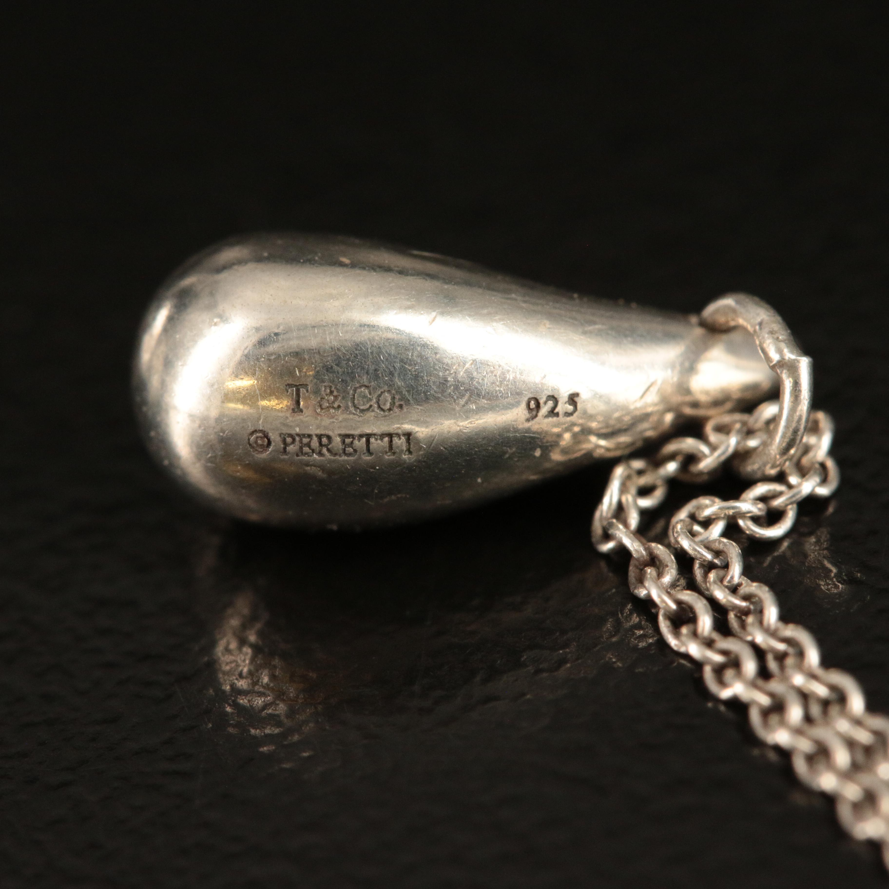 Elsa Peretti for Tiffany & Co. "Teardrop" Sterling Necklace