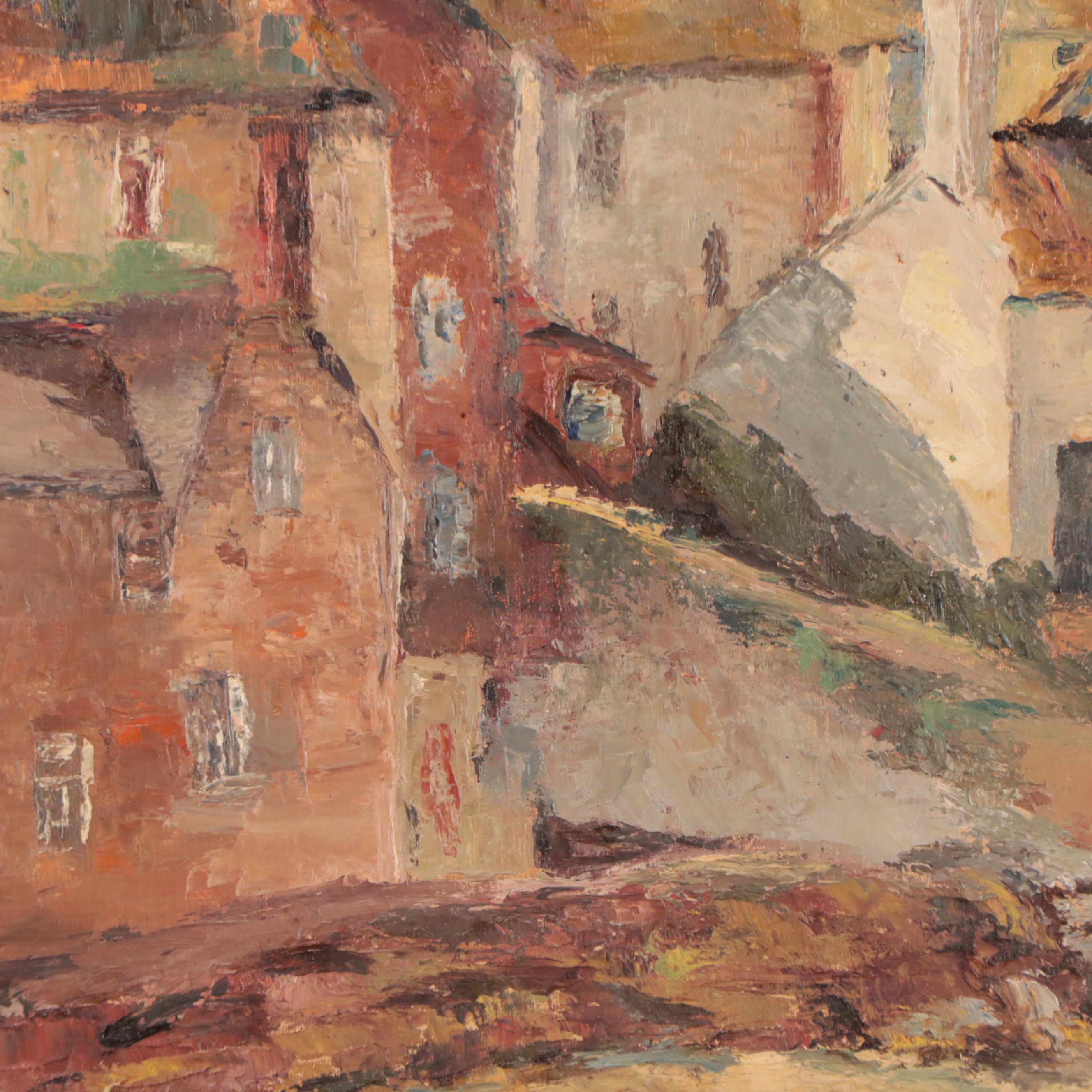 Helen Morrison Oil Painting of Cityscape