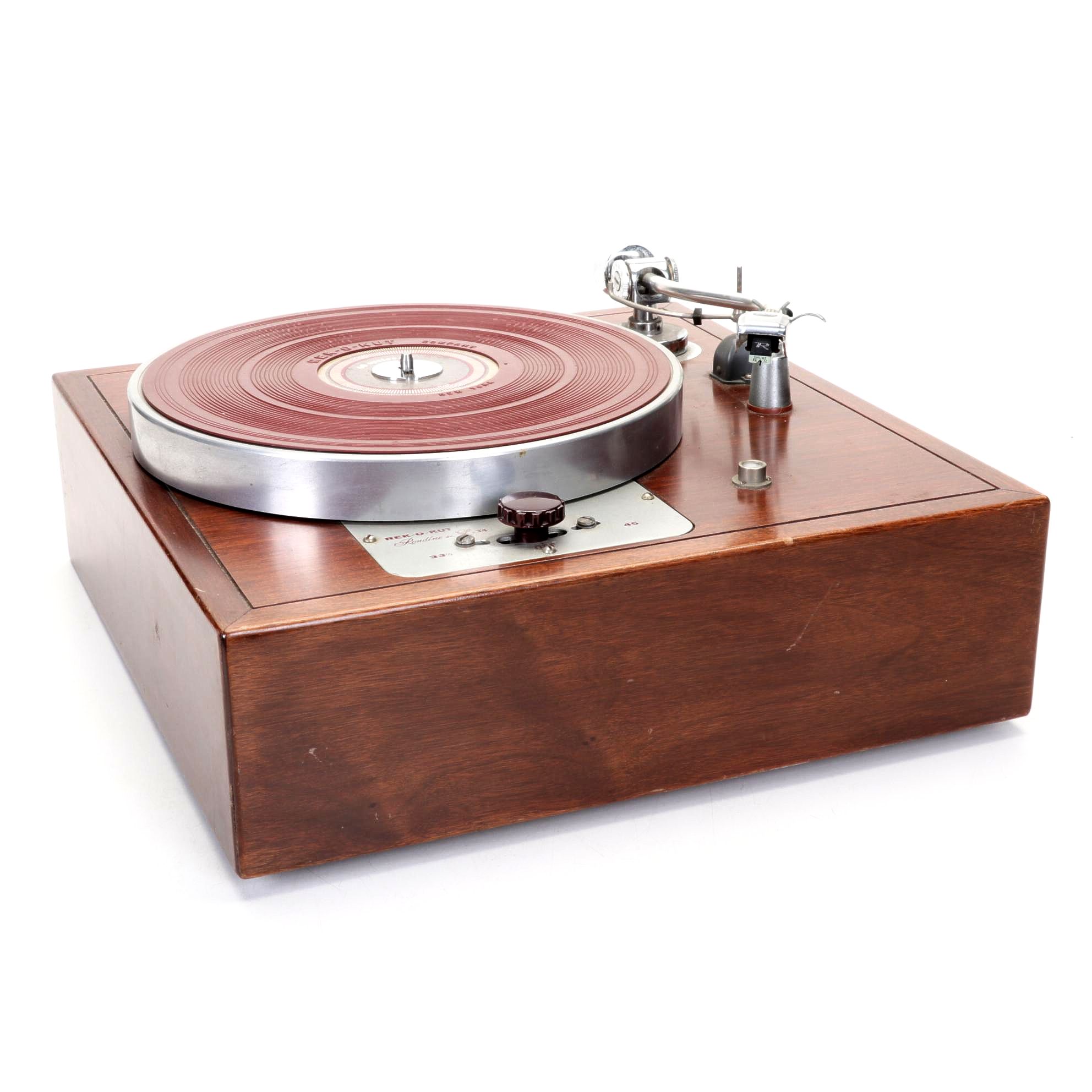 Rek-O-Kut Rondine Jr. L-34 Idler Drive Turntable, Mid-20th Century