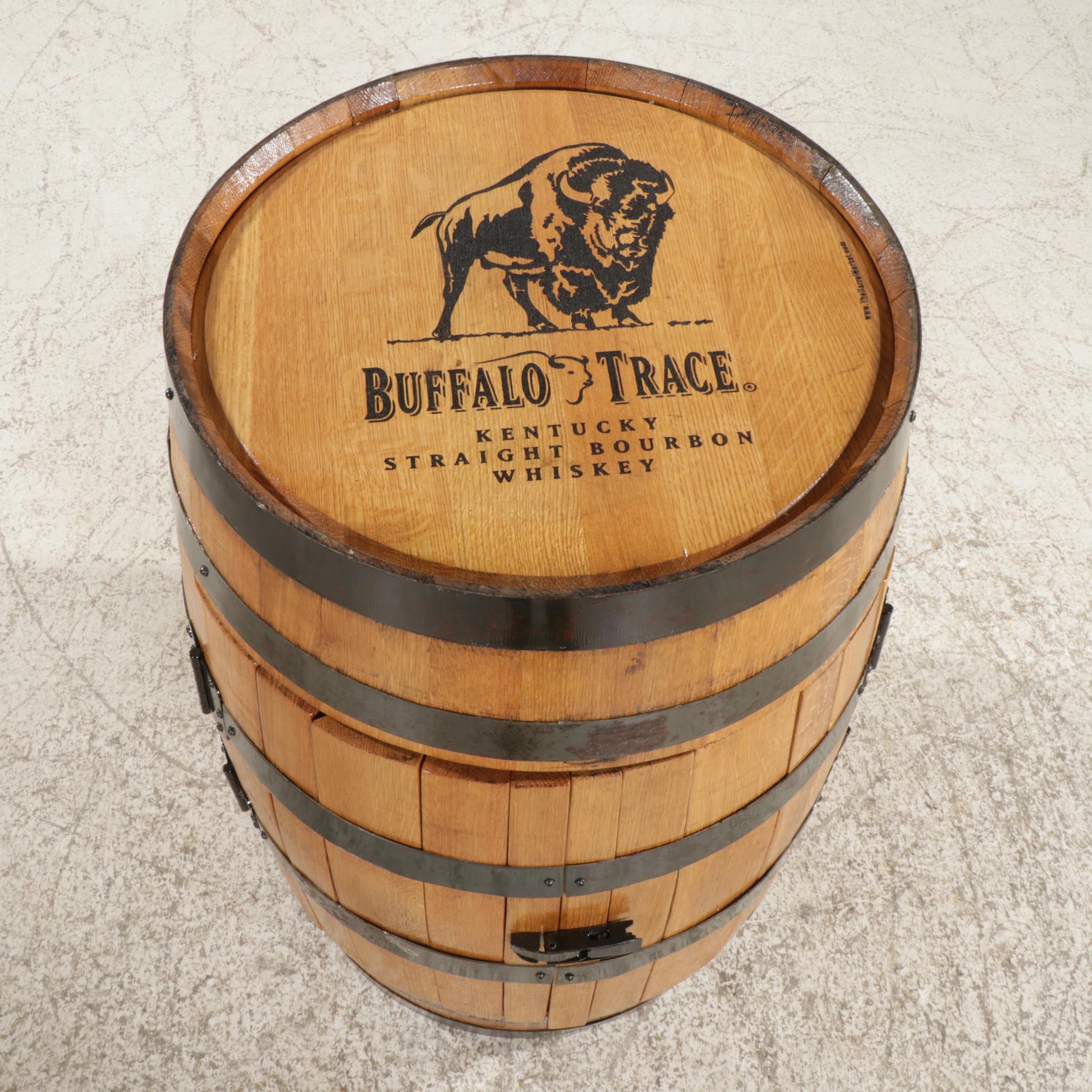 Buffalo Trace Bourbon Barrel Bar Cabinet