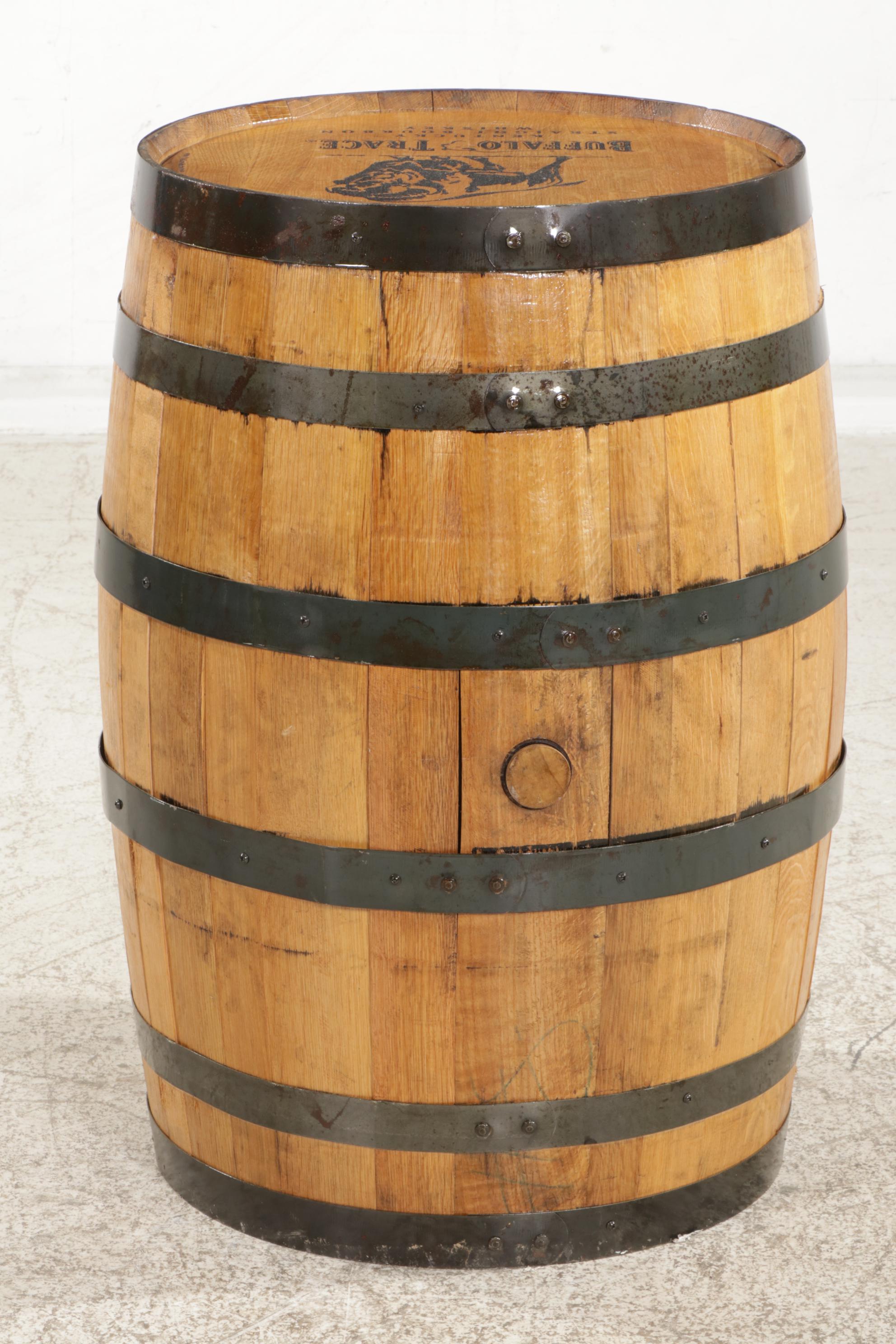 Buffalo Trace Bourbon Barrel Bar Cabinet