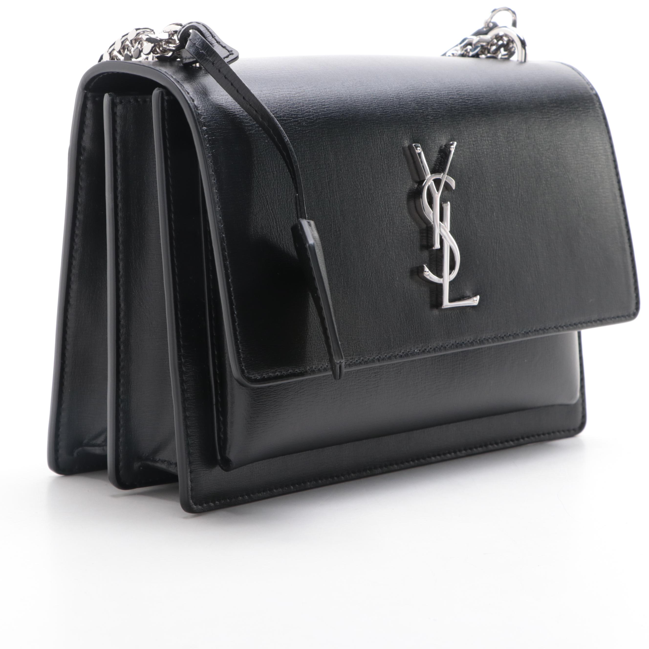 Saint Laurent Sunset Medium Chain Bag in Smooth Calfskin Leather
