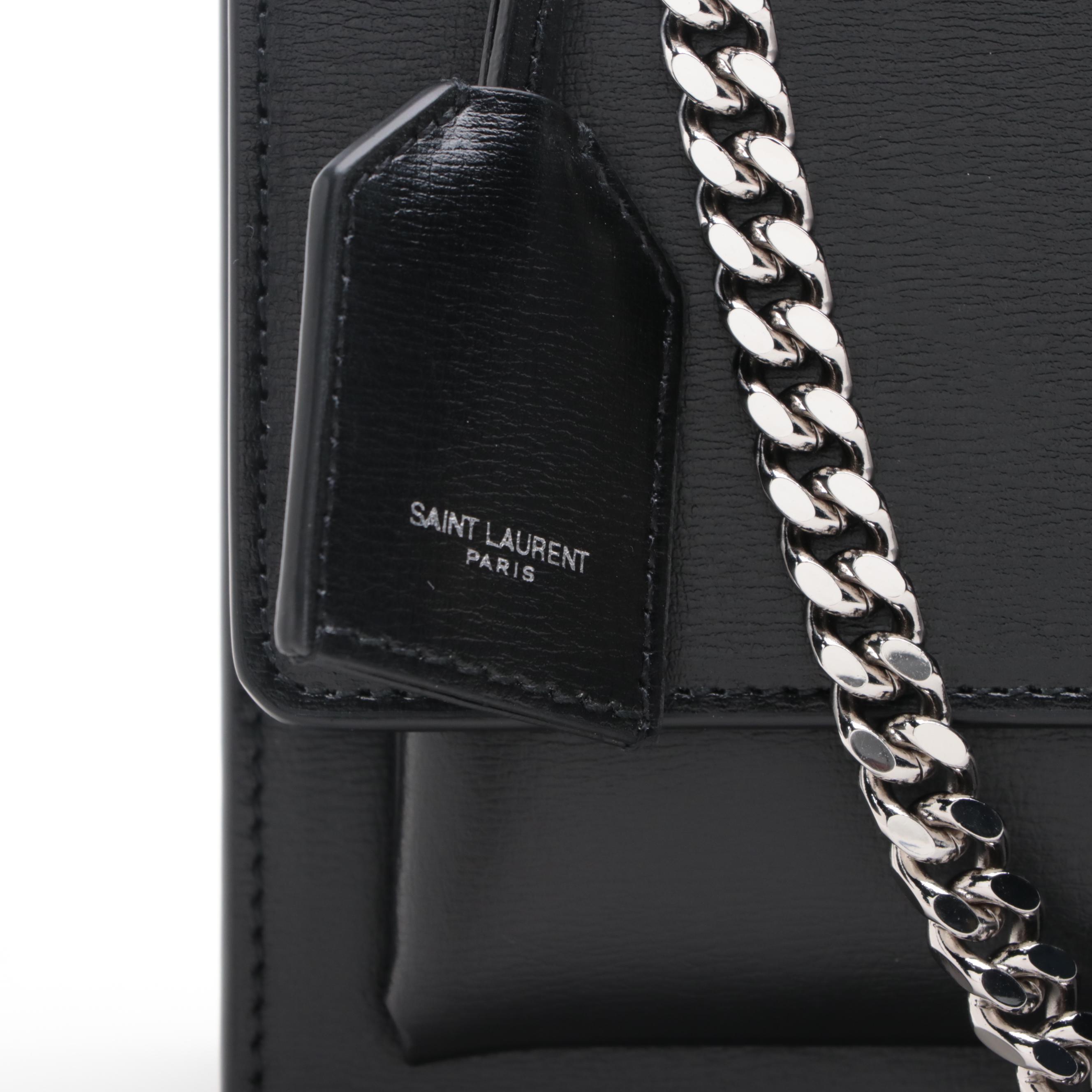 Saint Laurent Sunset Medium Chain Bag in Smooth Calfskin Leather