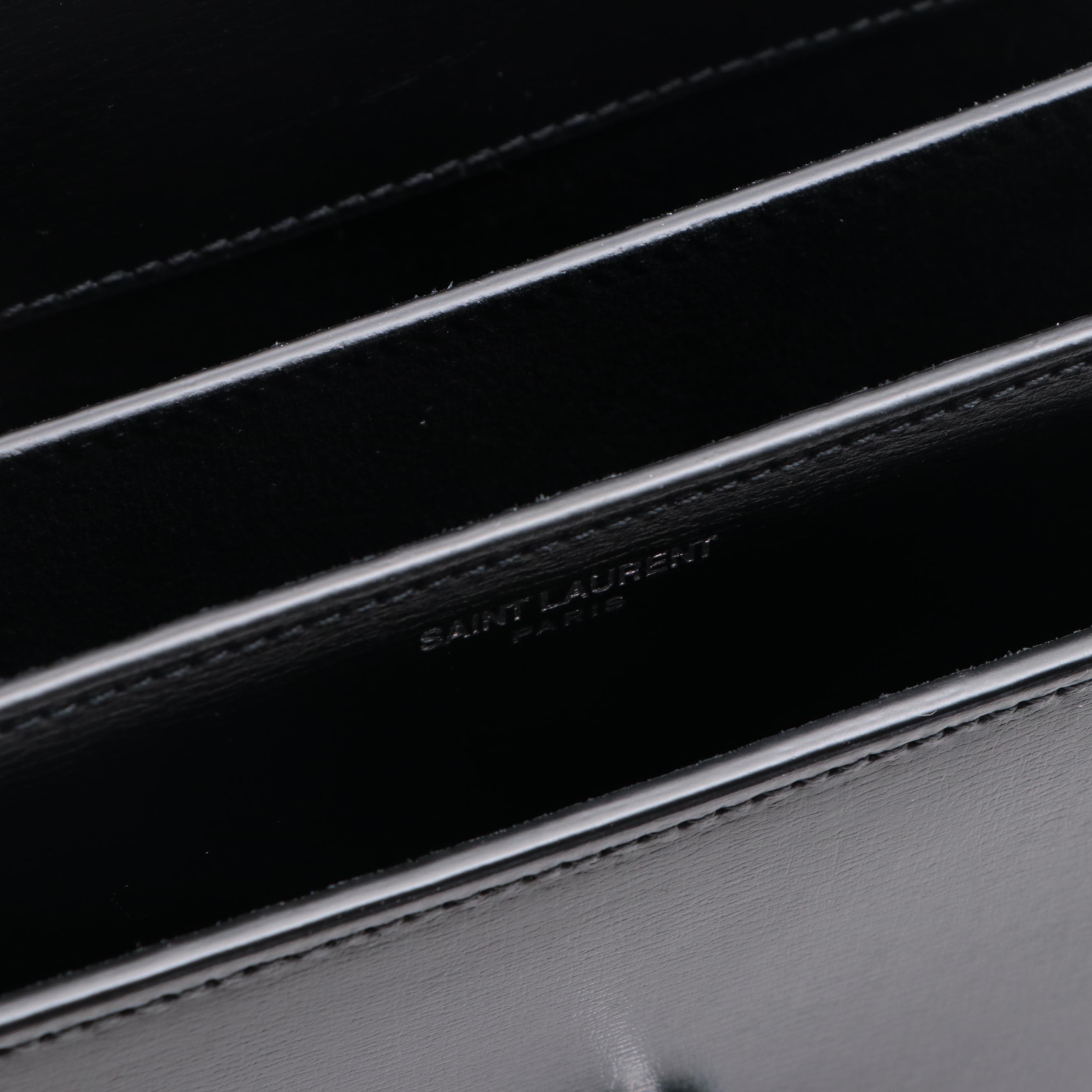 Saint Laurent Sunset Medium Chain Bag in Smooth Calfskin Leather