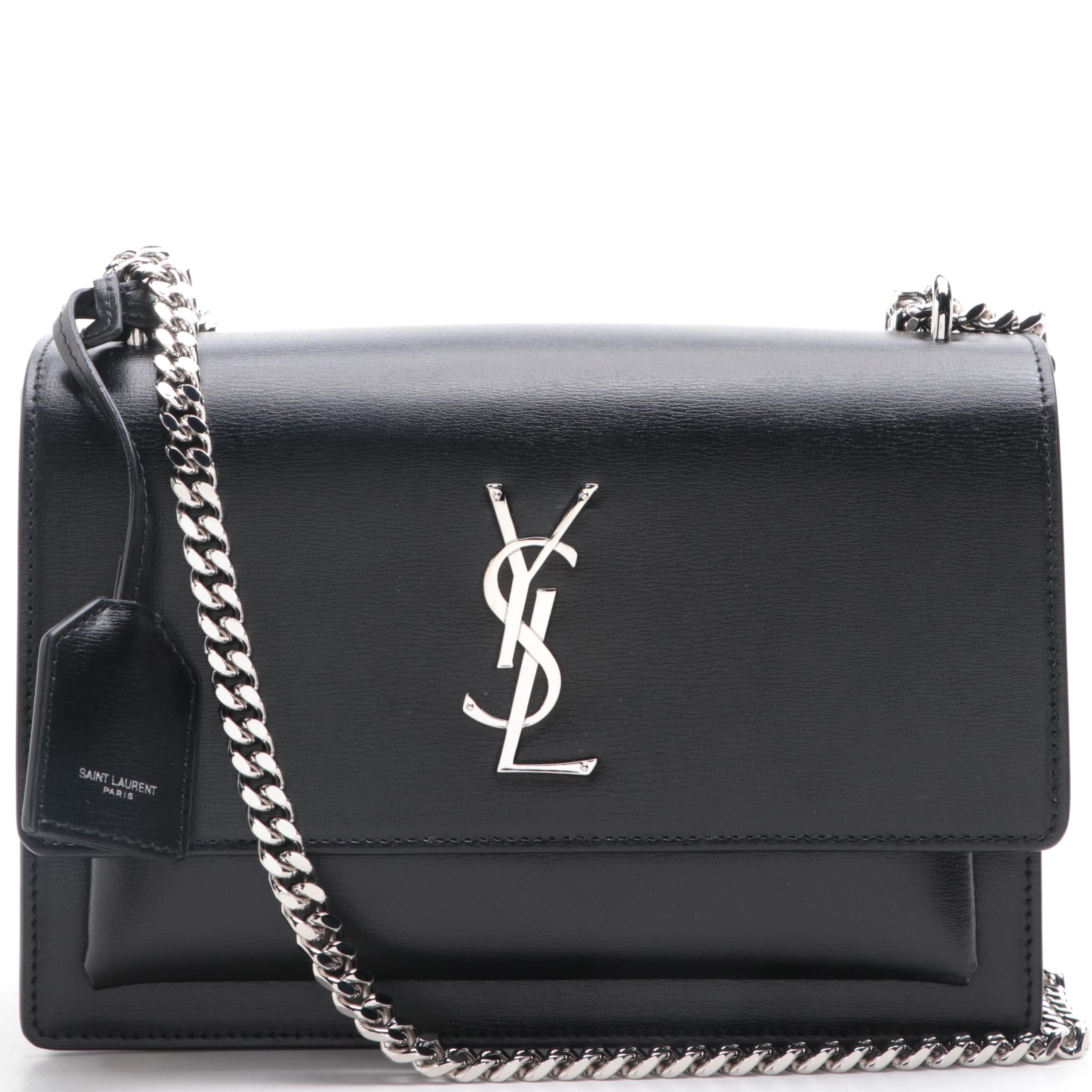 Saint Laurent Sunset Medium Chain Bag in Smooth Calfskin Leather