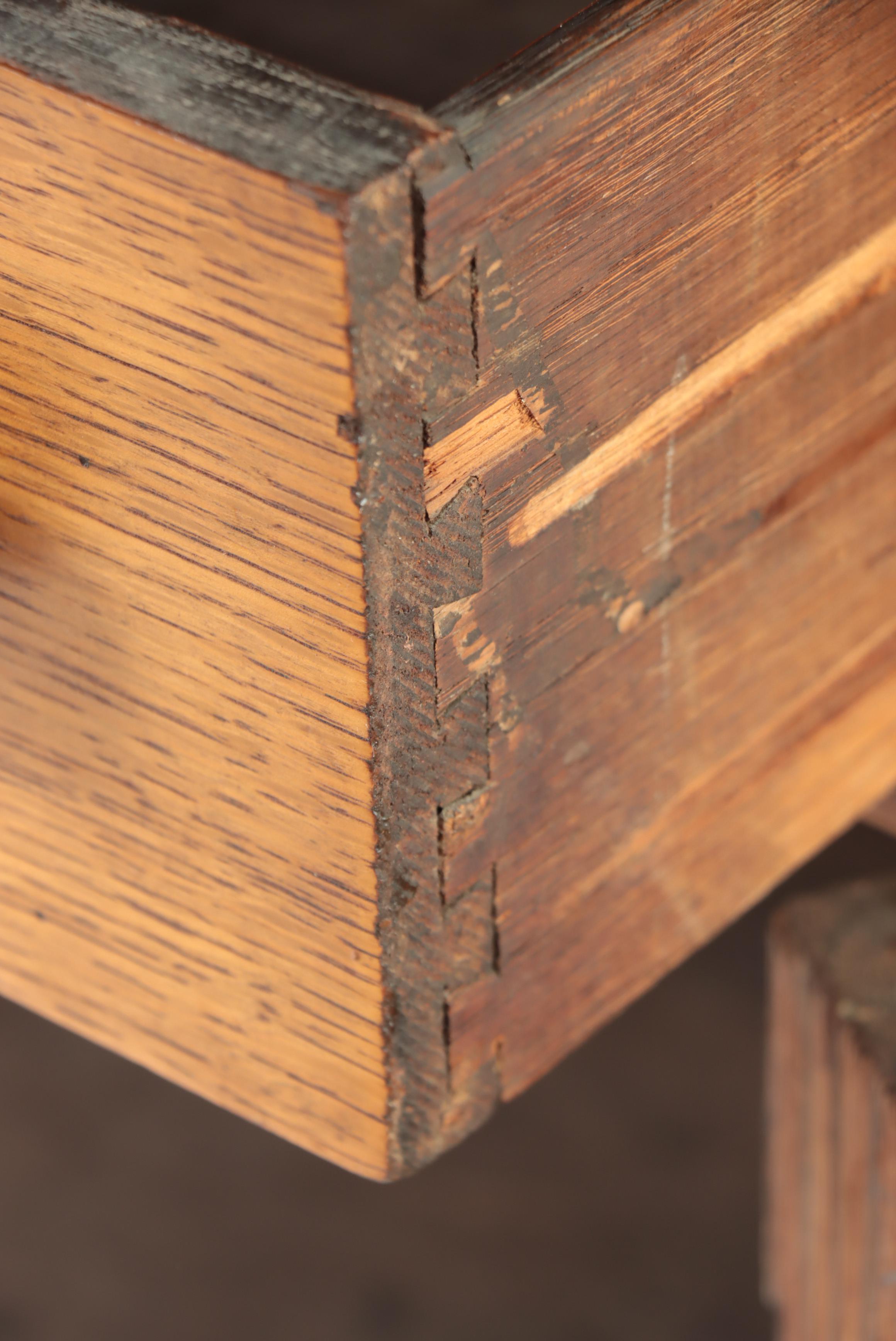 Late Victorian Oak Mirror-Back Washstand, circa 1900