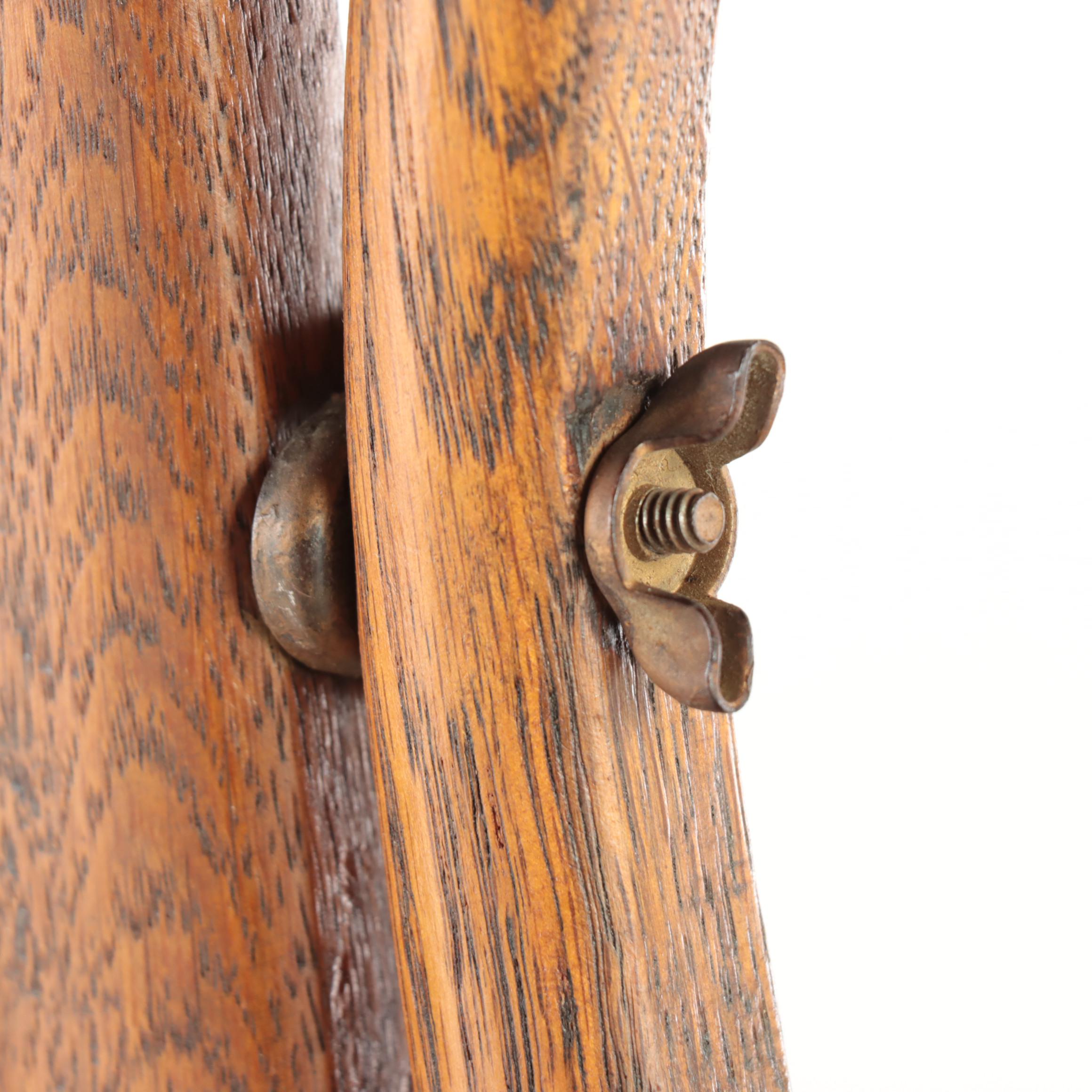 Late Victorian Oak Mirror-Back Washstand, circa 1900