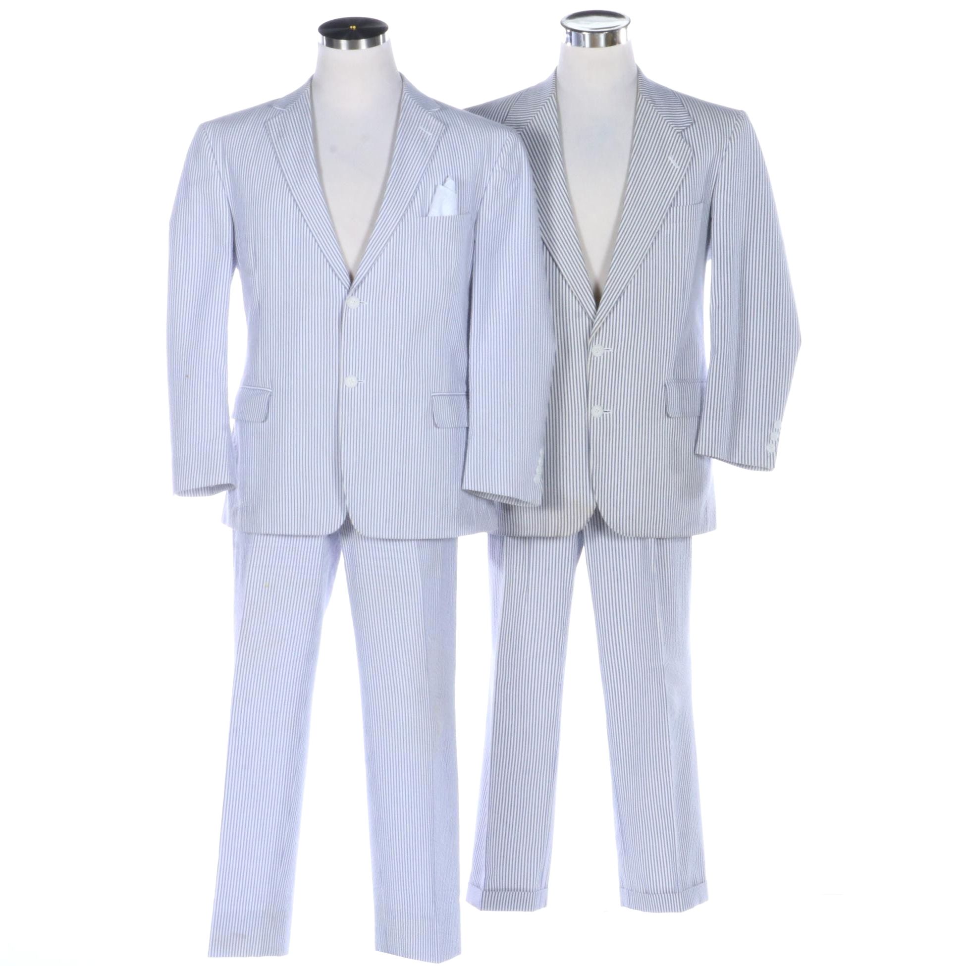 Men's Hardy Amies and Haspel Seersucker Suits