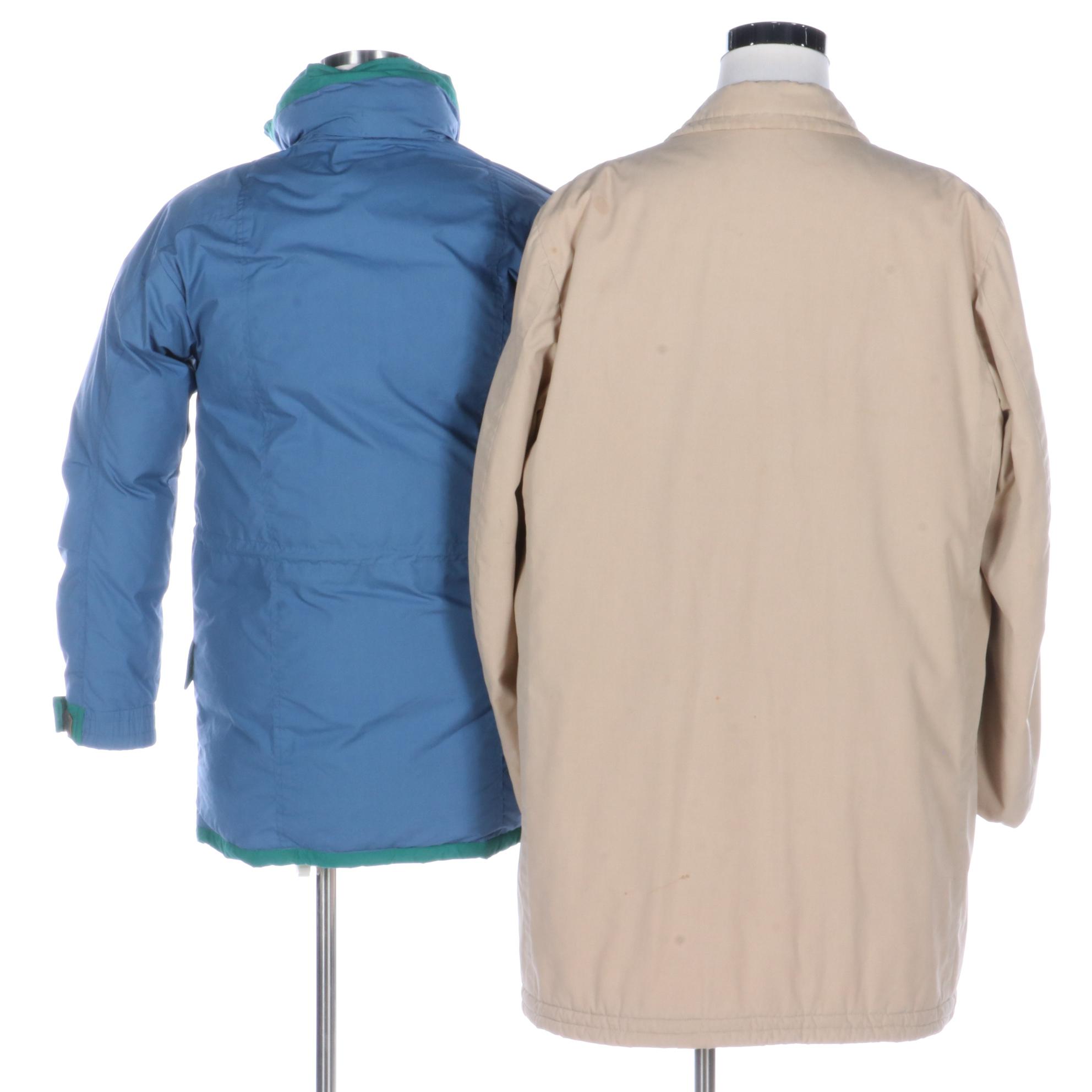 Men's William Barry Struggle Gear Down Jacket and McGregor Seawind Barn Coat