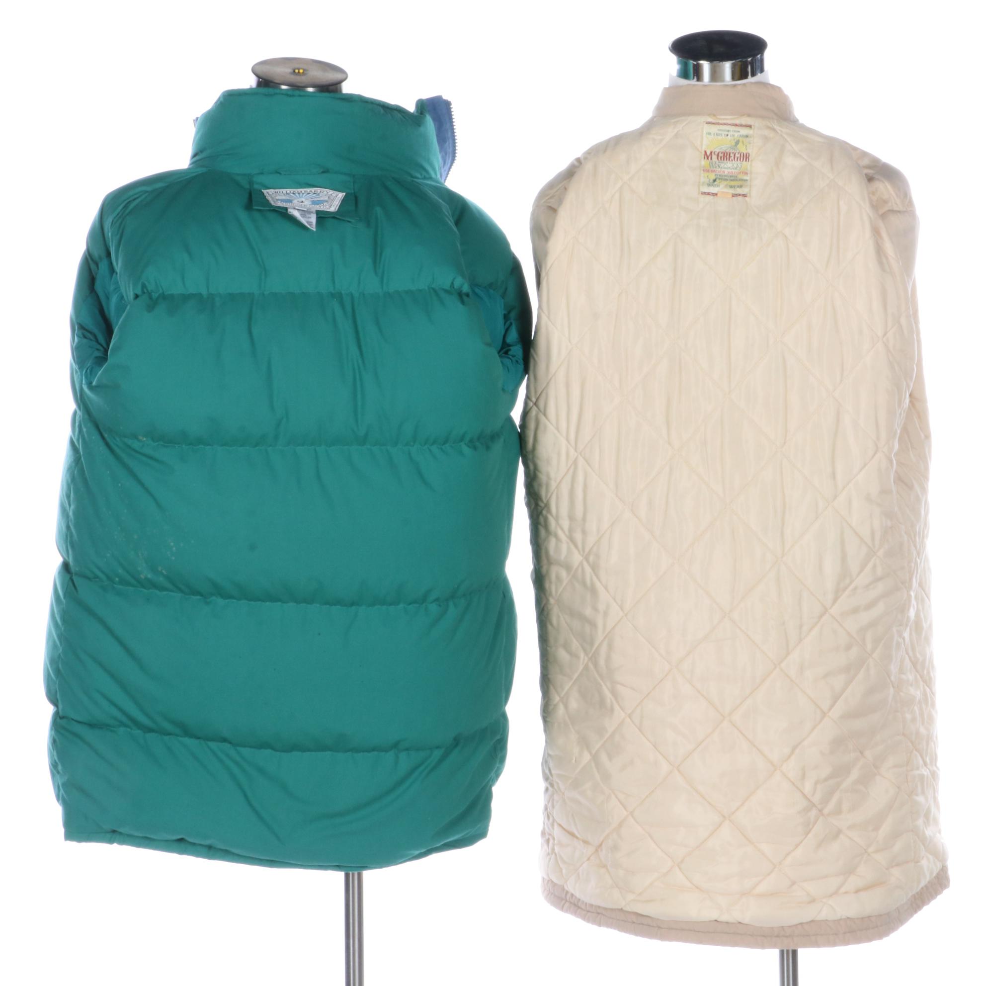 Men's William Barry Struggle Gear Down Jacket and McGregor Seawind Barn Coat