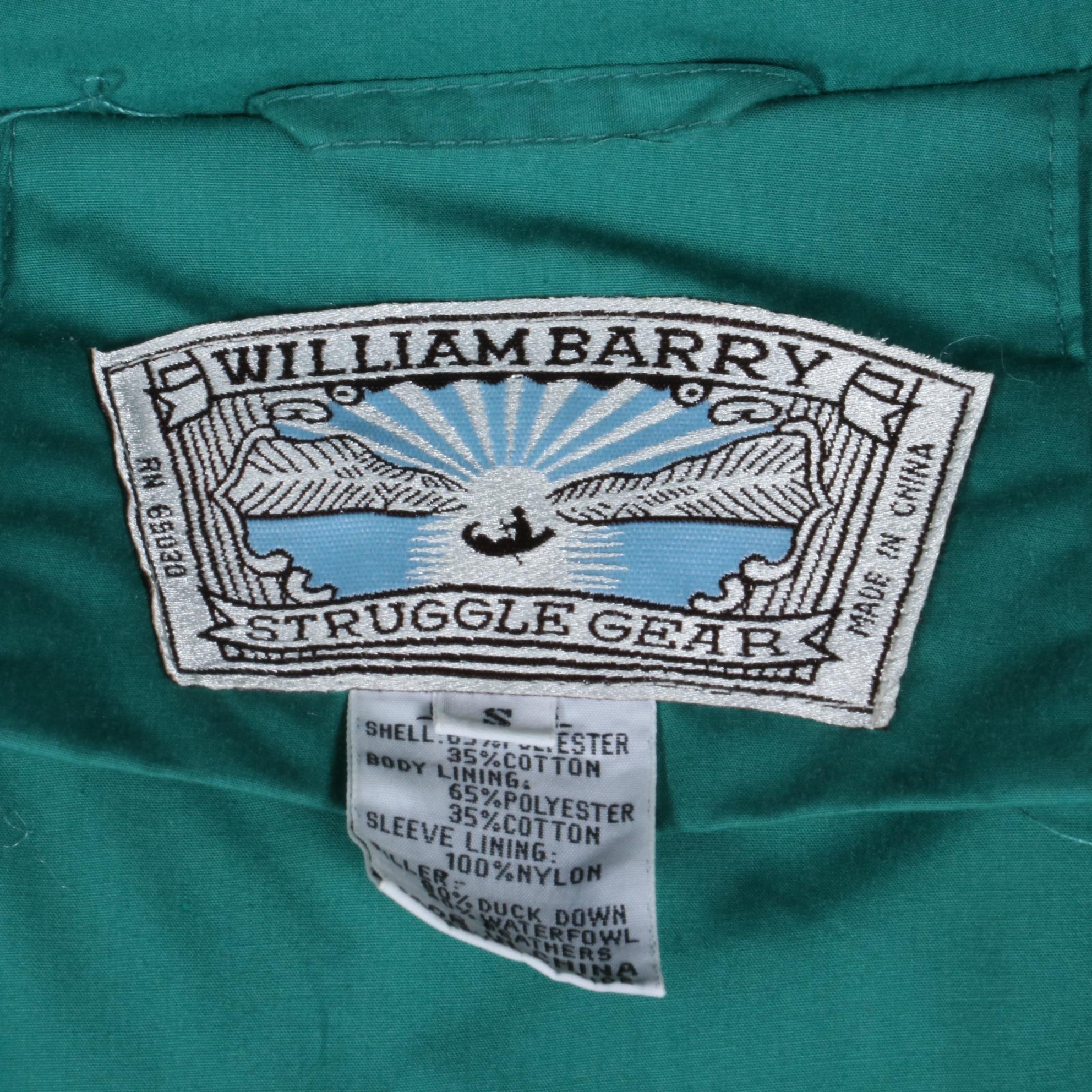 Men's William Barry Struggle Gear Down Jacket and McGregor Seawind Barn Coat