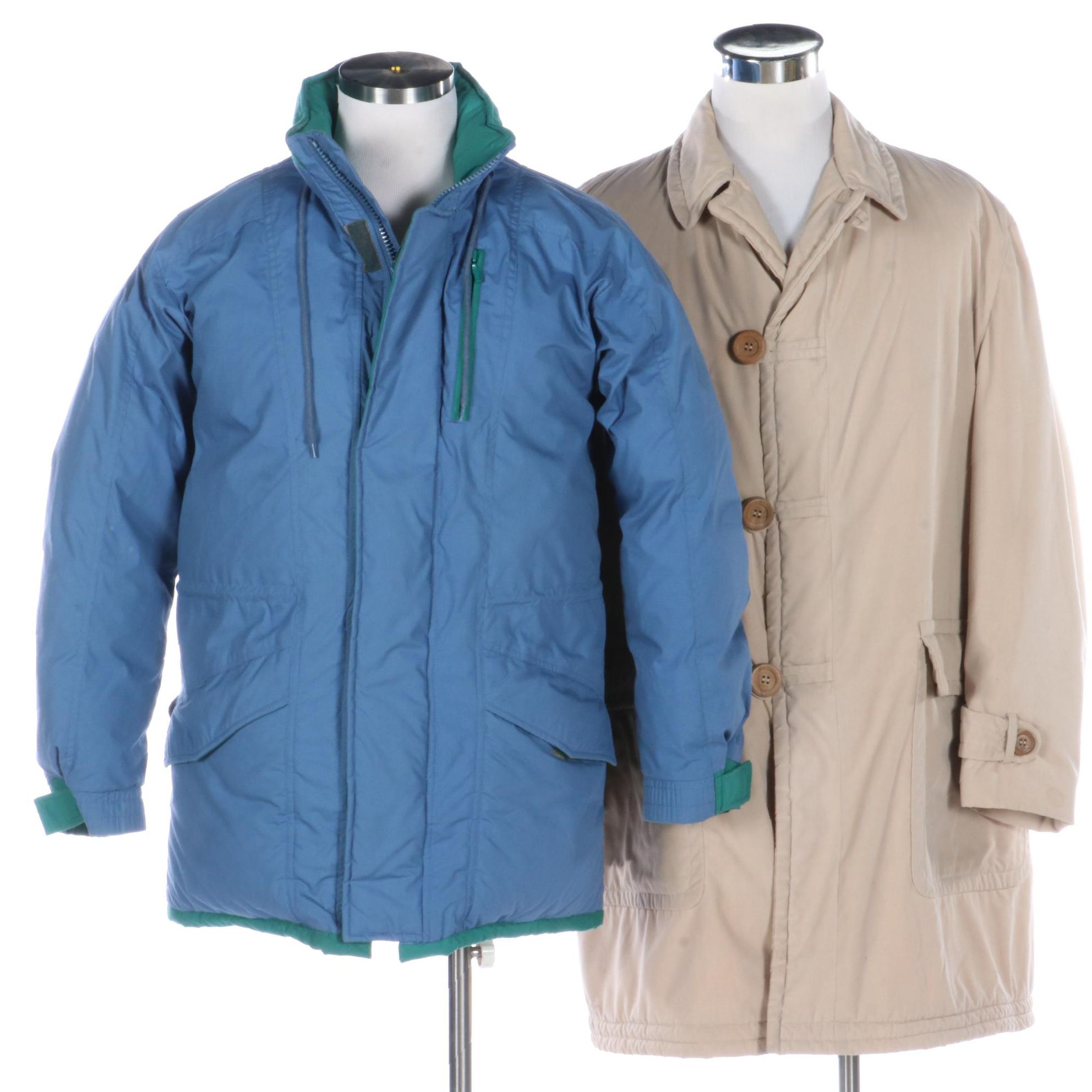 Men's William Barry Struggle Gear Down Jacket and McGregor Seawind Barn Coat