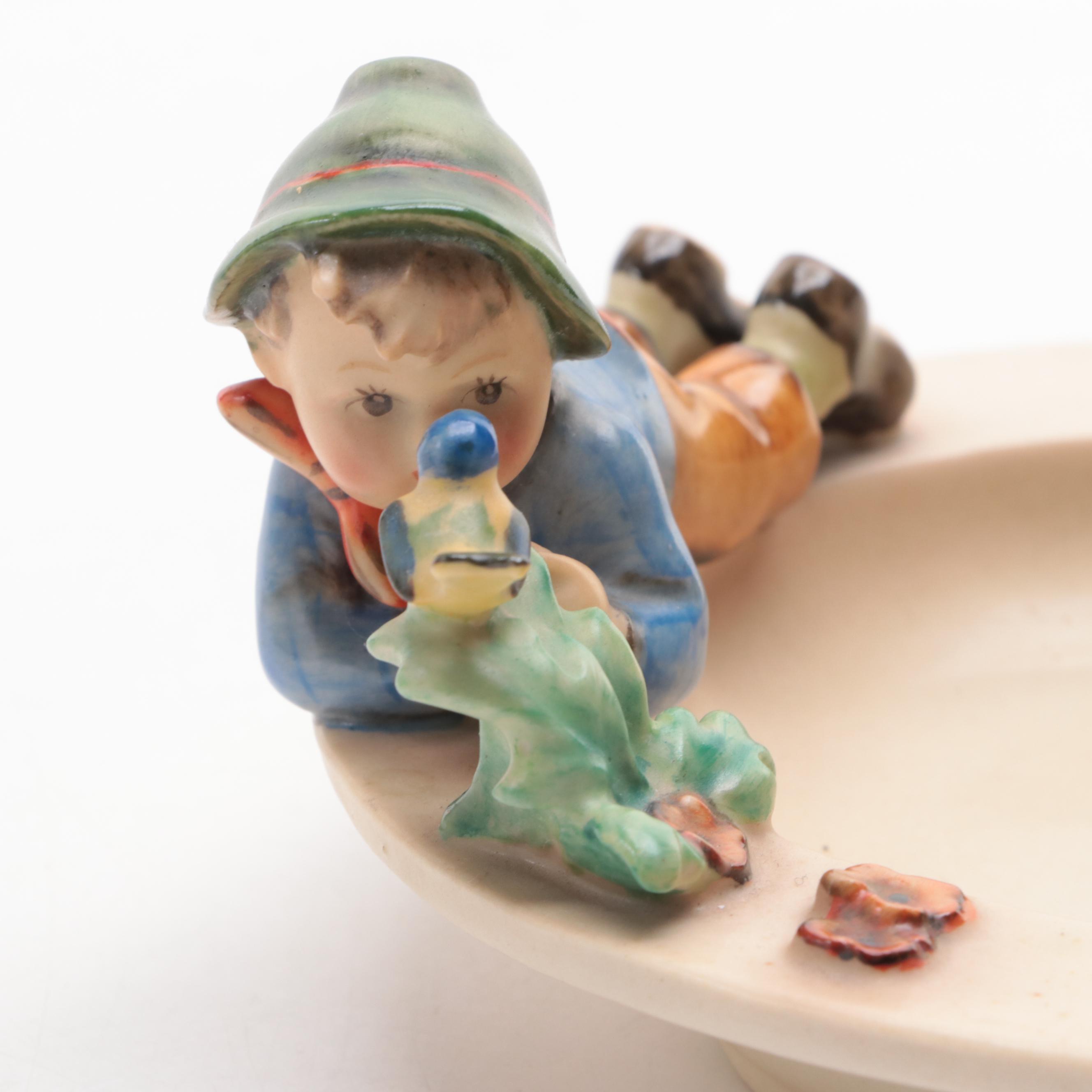 Goebel Porcelain Hummel Bowl, Ashtray and Bank, Mid to Late 20th Century