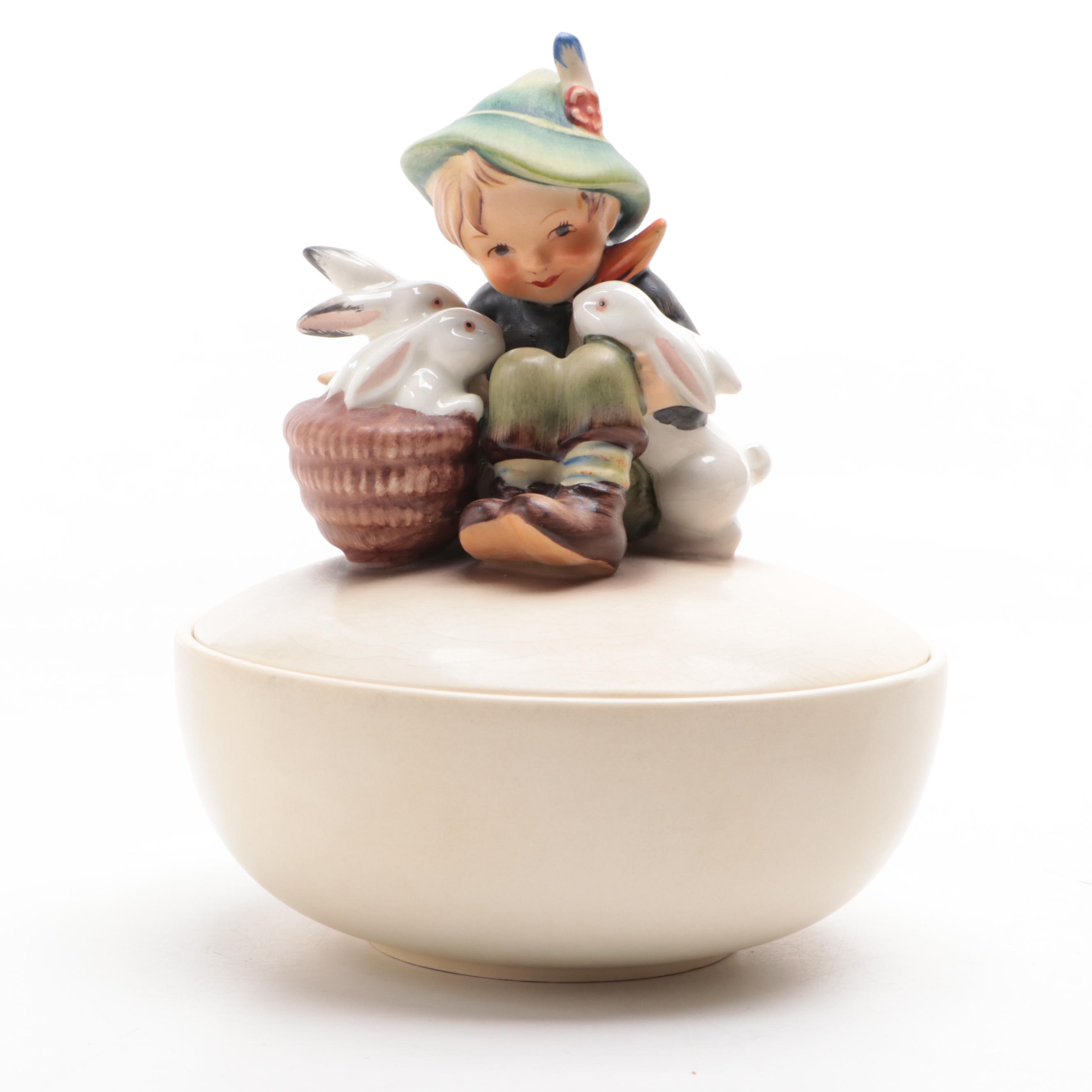 Goebel Porcelain Hummel Bowl, Ashtray and Bank, Mid to Late 20th Century