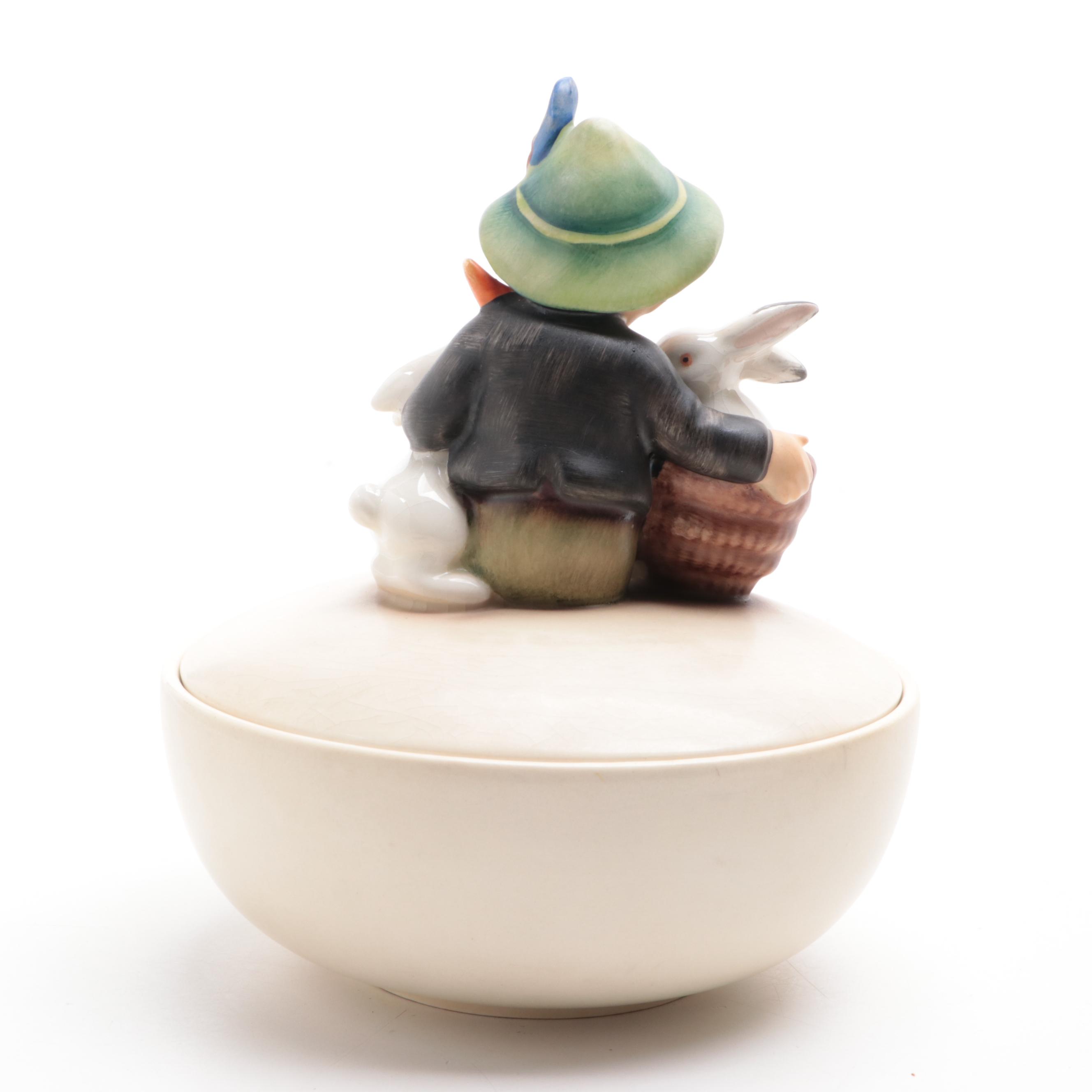 Goebel Porcelain Hummel Bowl, Ashtray and Bank, Mid to Late 20th Century