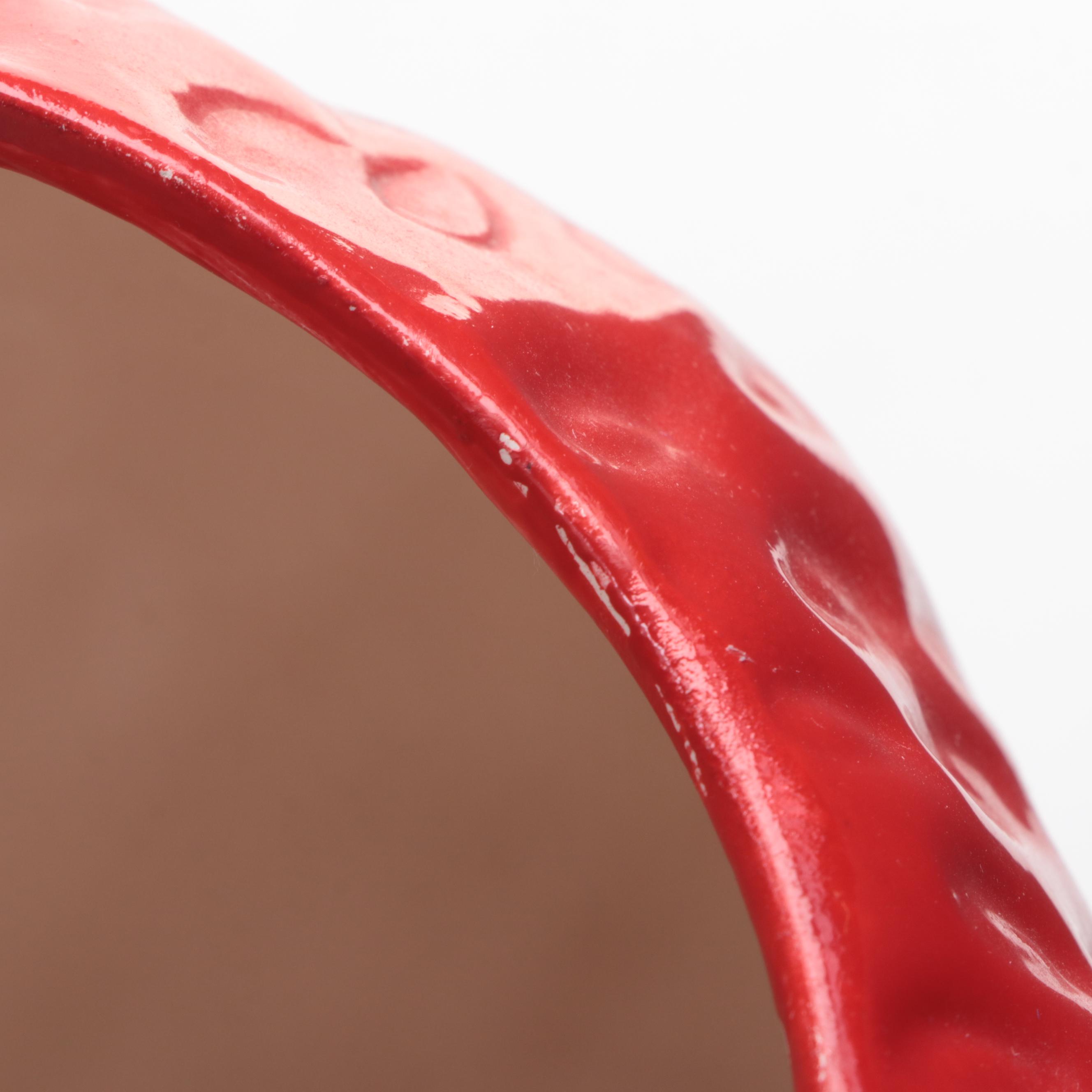 Ceramic Strawberry Shaped Cookie Jar, Mid to Late 20th Century