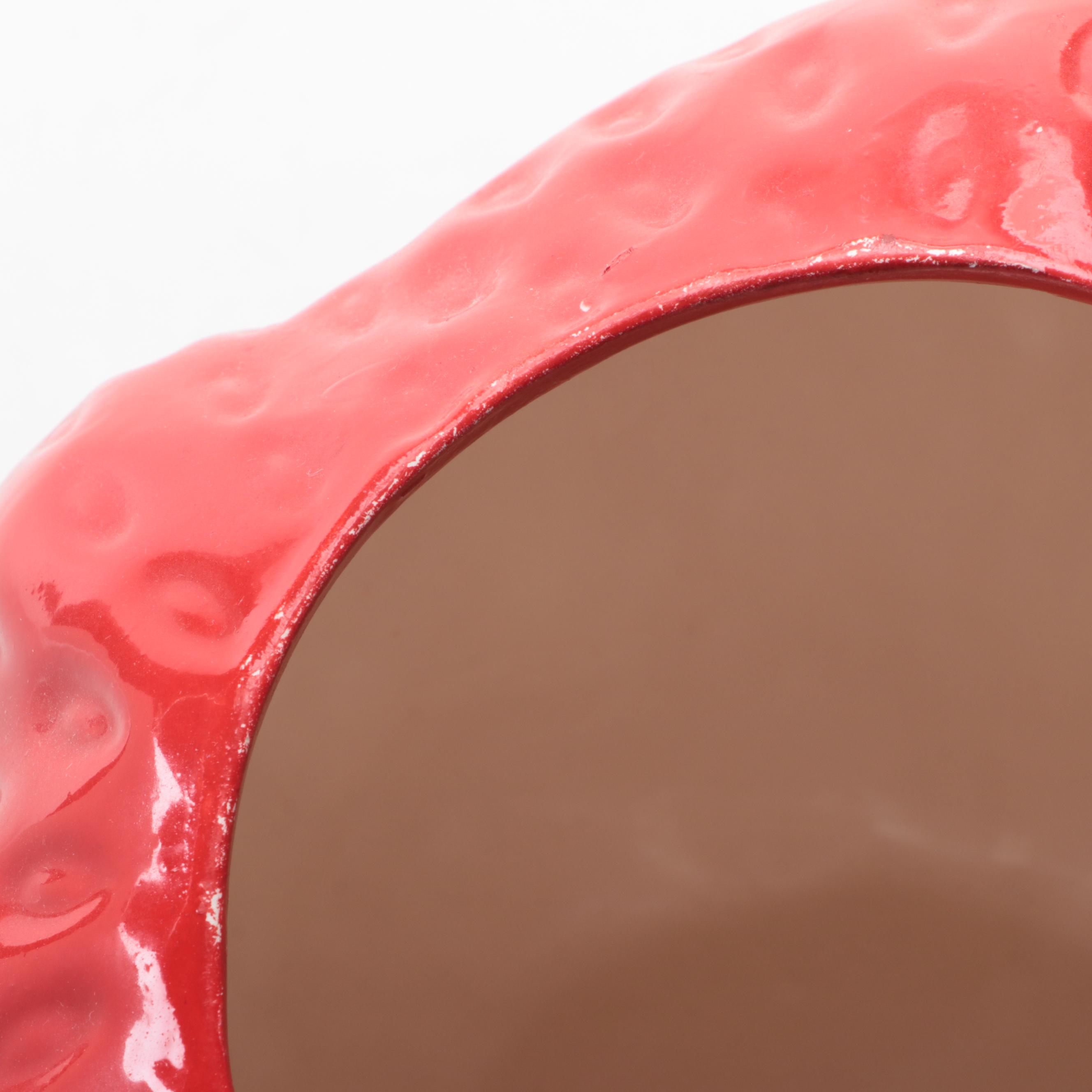 Ceramic Strawberry Shaped Cookie Jar, Mid to Late 20th Century