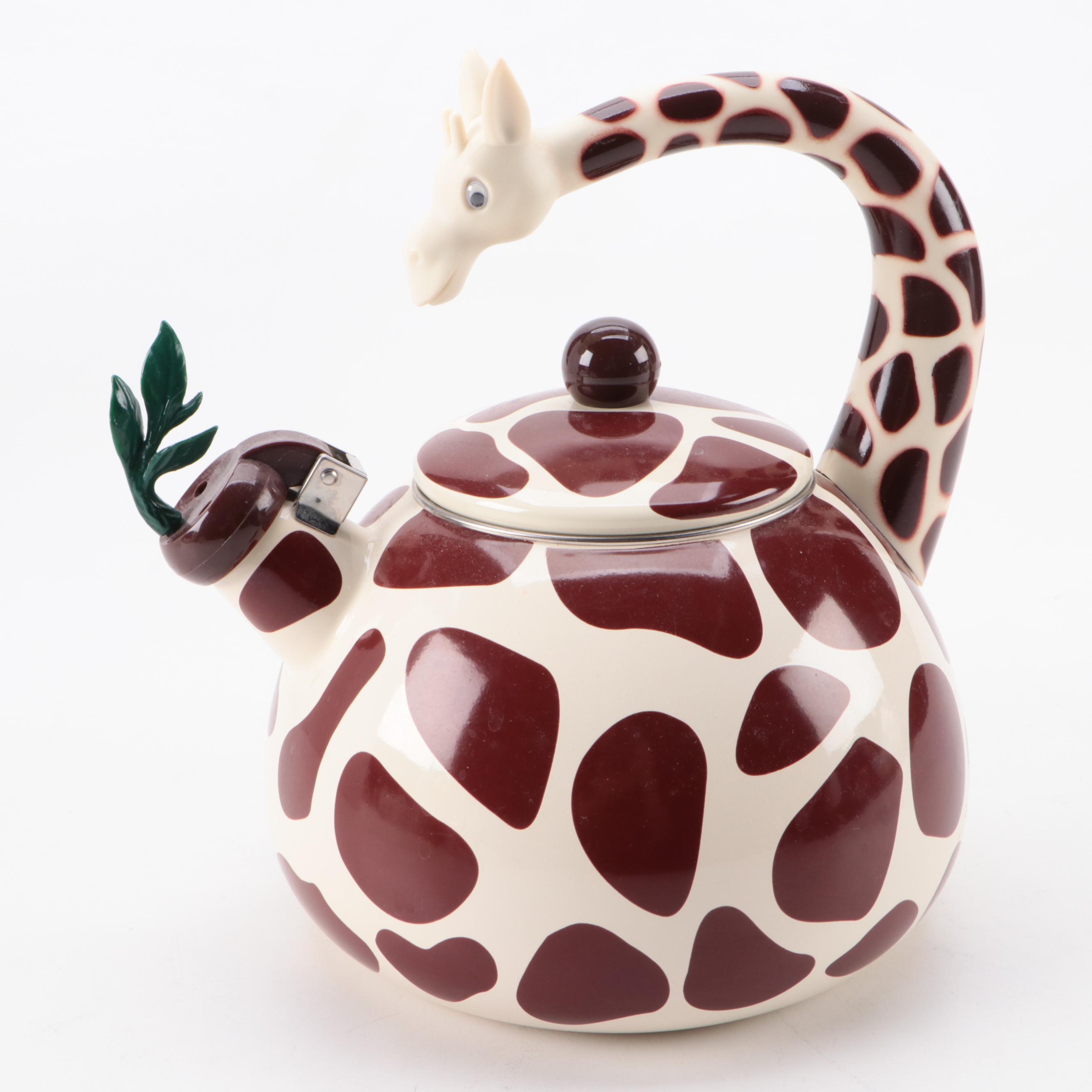 Chantal Enamel Pots with Chased Brass Pepper Mills and Other Cookware