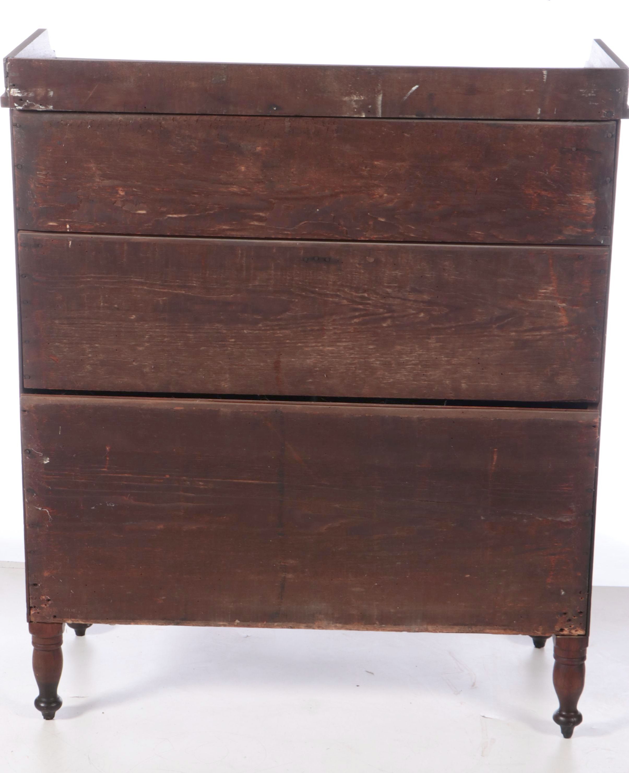 American Empire Walnut Jackson Press, circa 1830