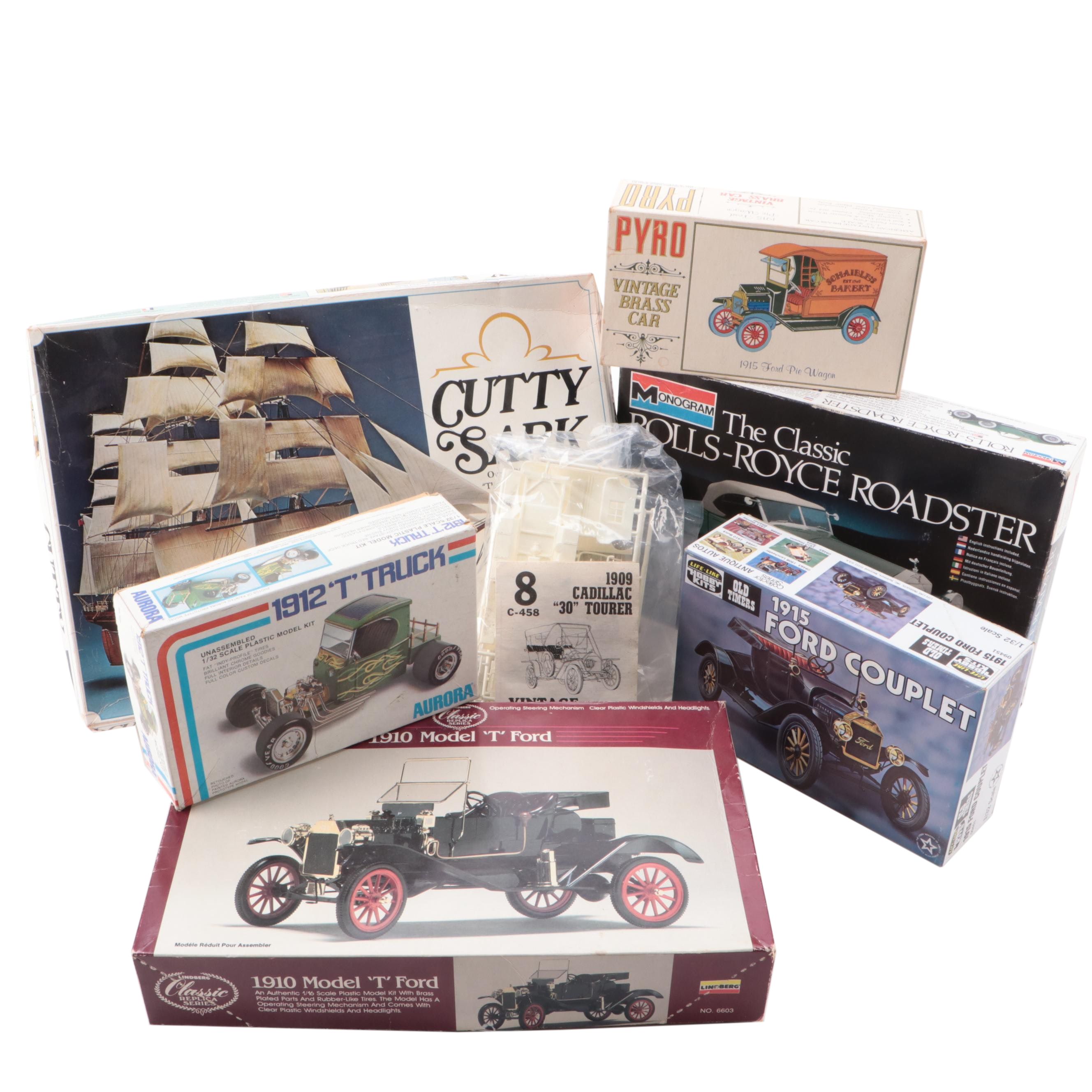 Rolls Royce Roadster, Ford Model T, and More Model Car Kits
