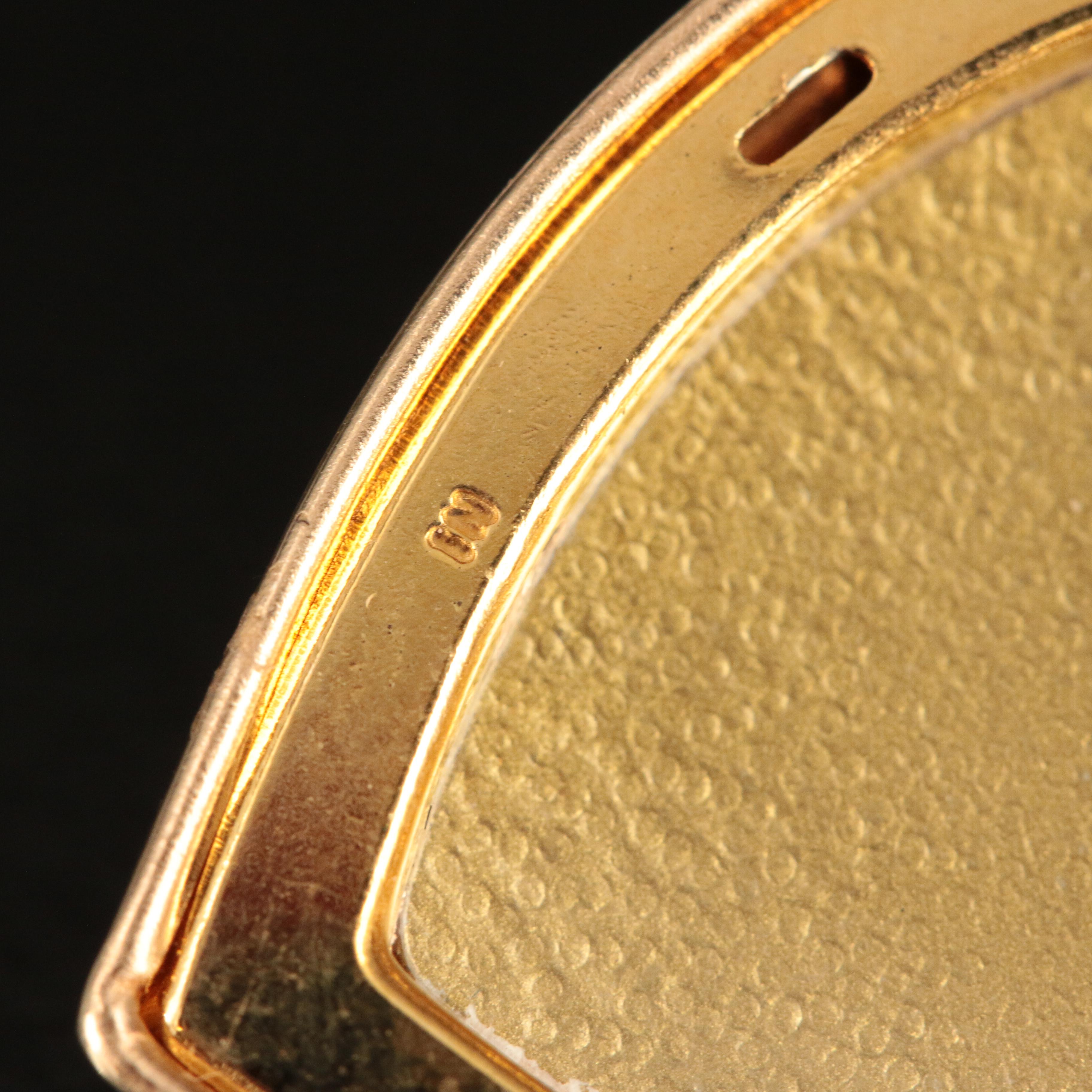 14K Four Photograph Heart Locket Necklace