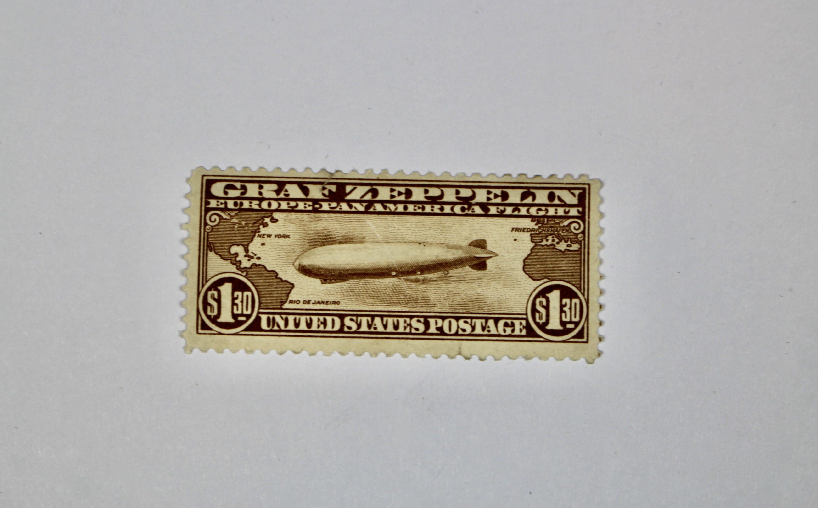 $1.30 Graf Zeppelin Postage Stamp