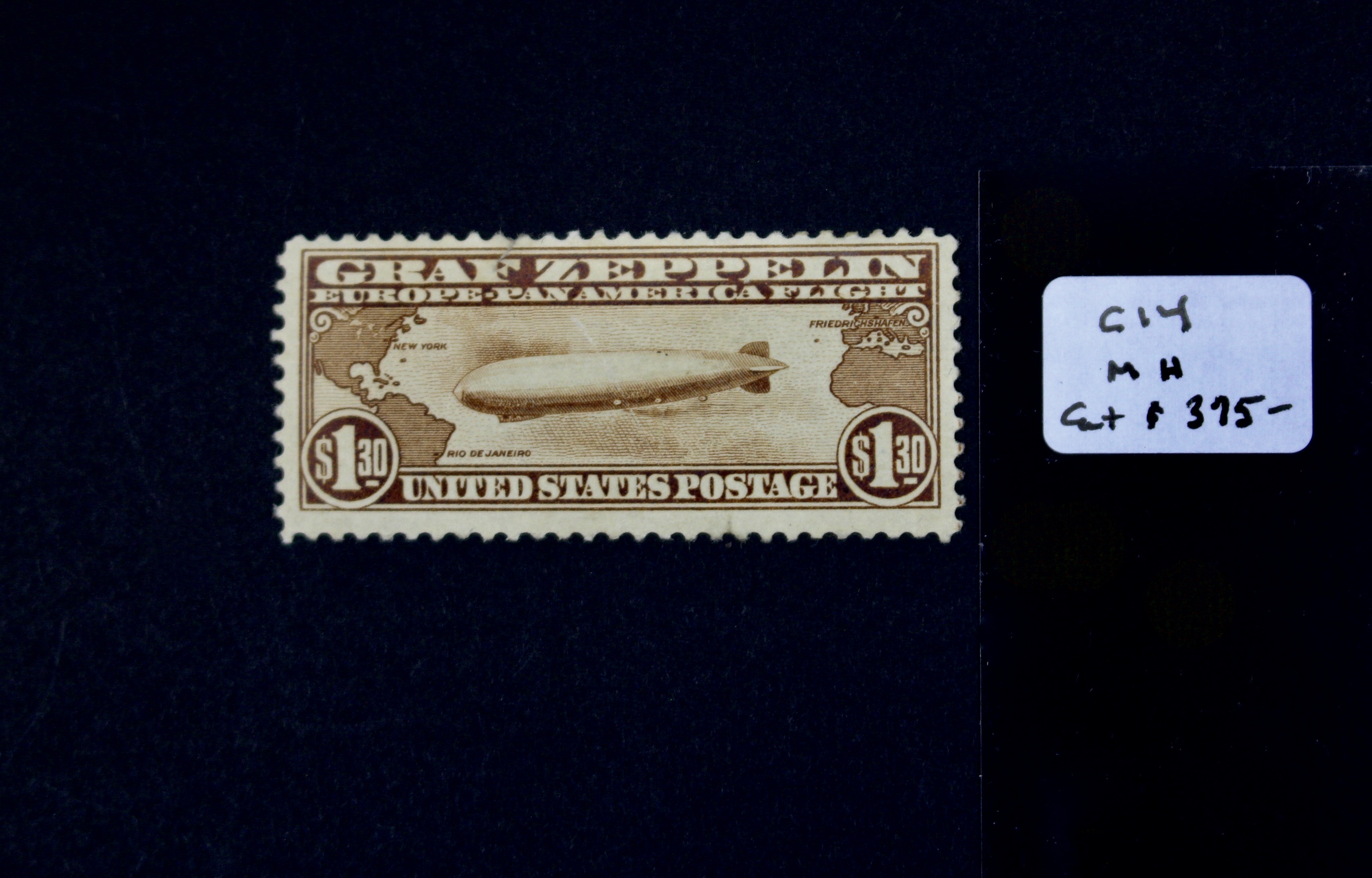 $1.30 Graf Zeppelin Postage Stamp
