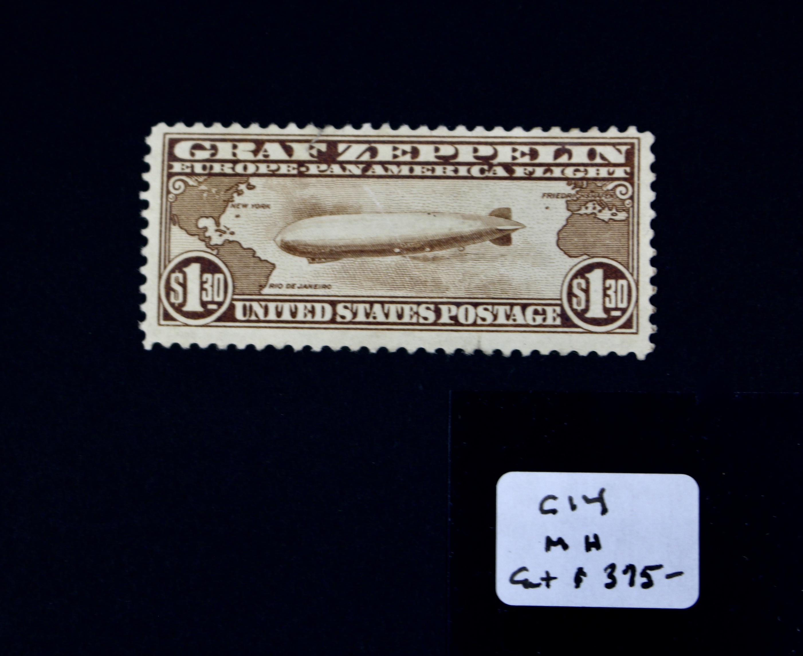 $1.30 Graf Zeppelin Postage Stamp