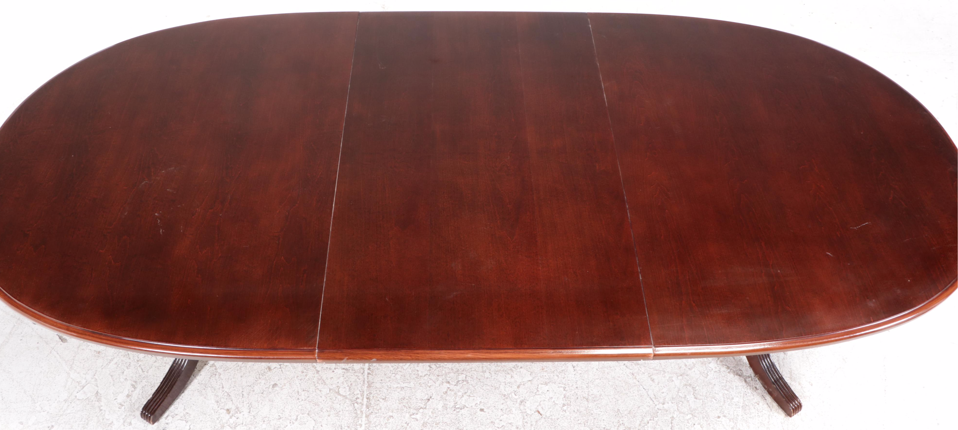 Singer Furniture Queen Anne Style Cherry Nine-Piece Dining Set