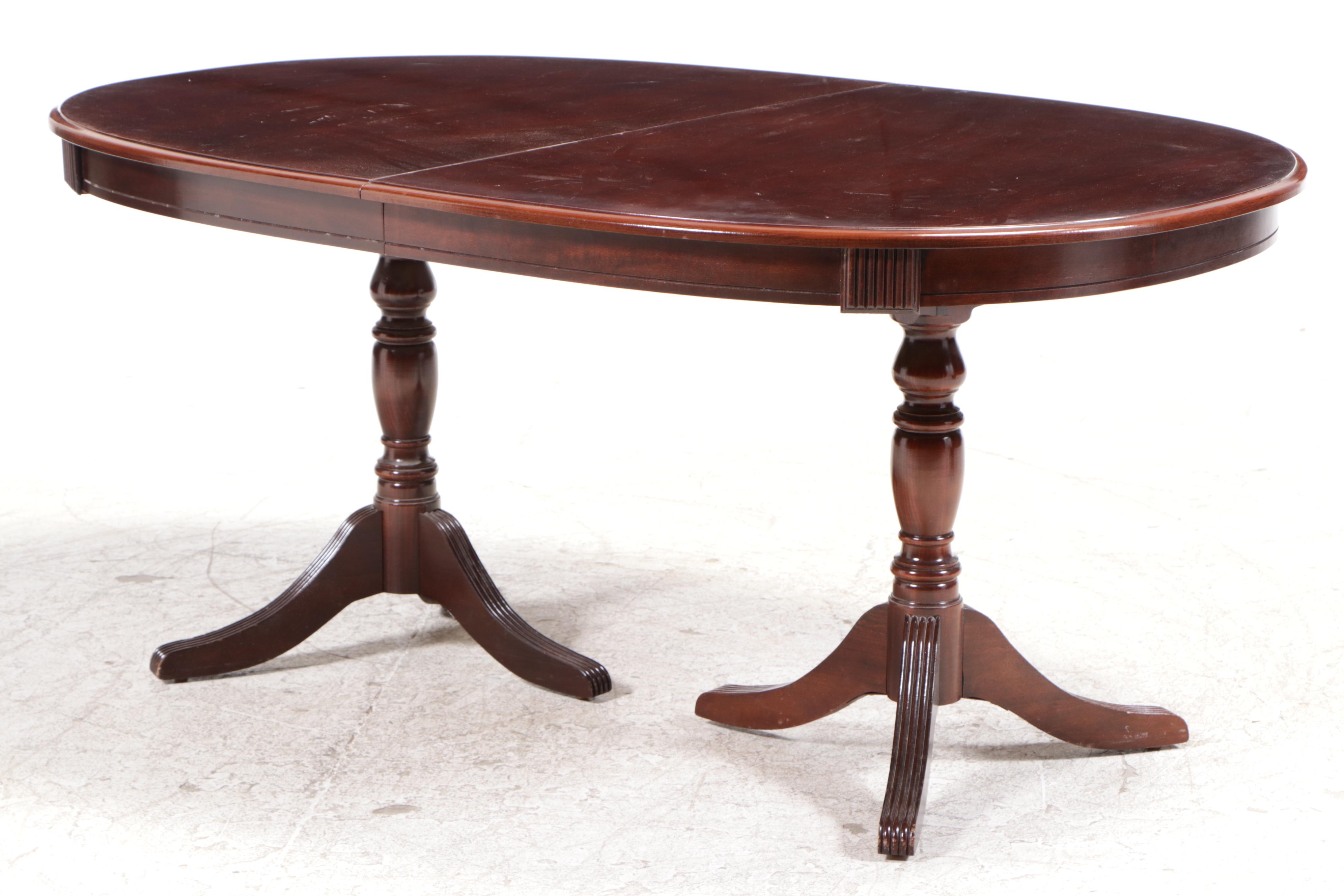 Singer Furniture Queen Anne Style Cherry Nine-Piece Dining Set