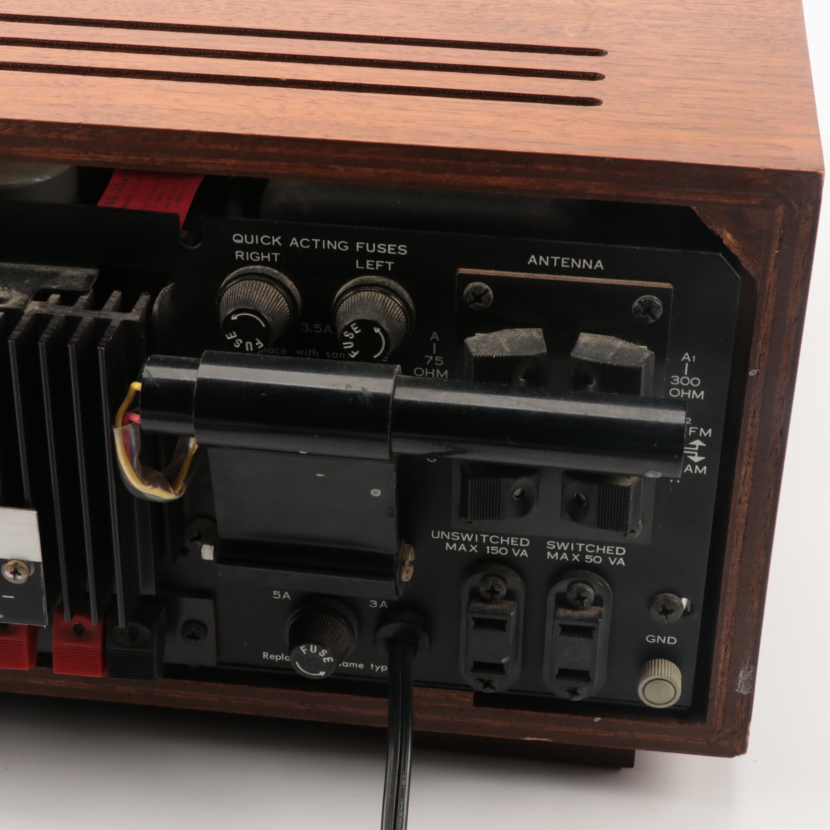 Sansui 4000 Walnut Cased Solid State Stereo Tuner Amplifier, 1969–1972