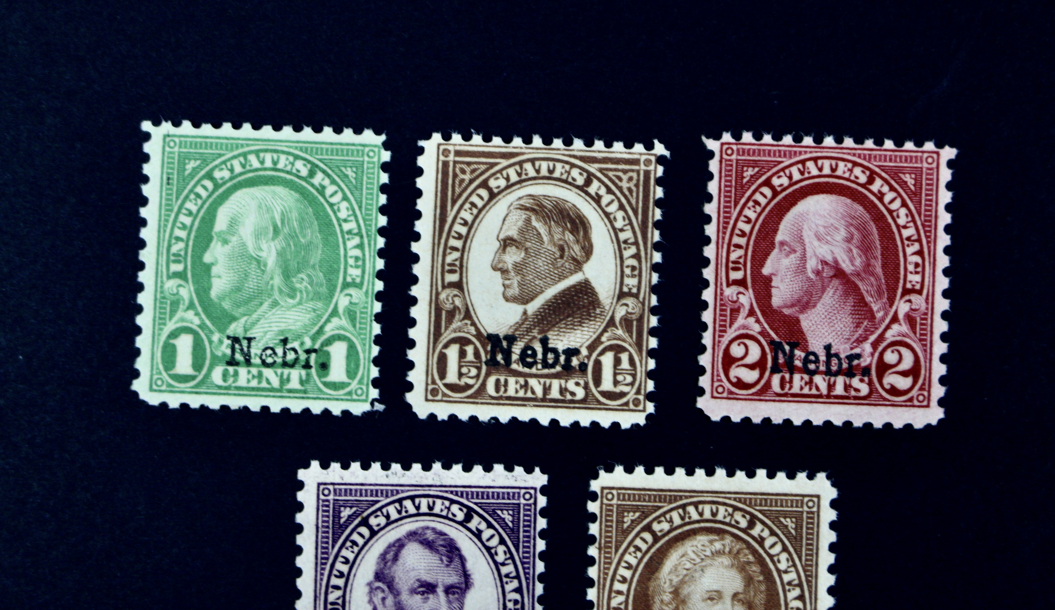 1929 Nebraska Overprint MNH Postage Stamps