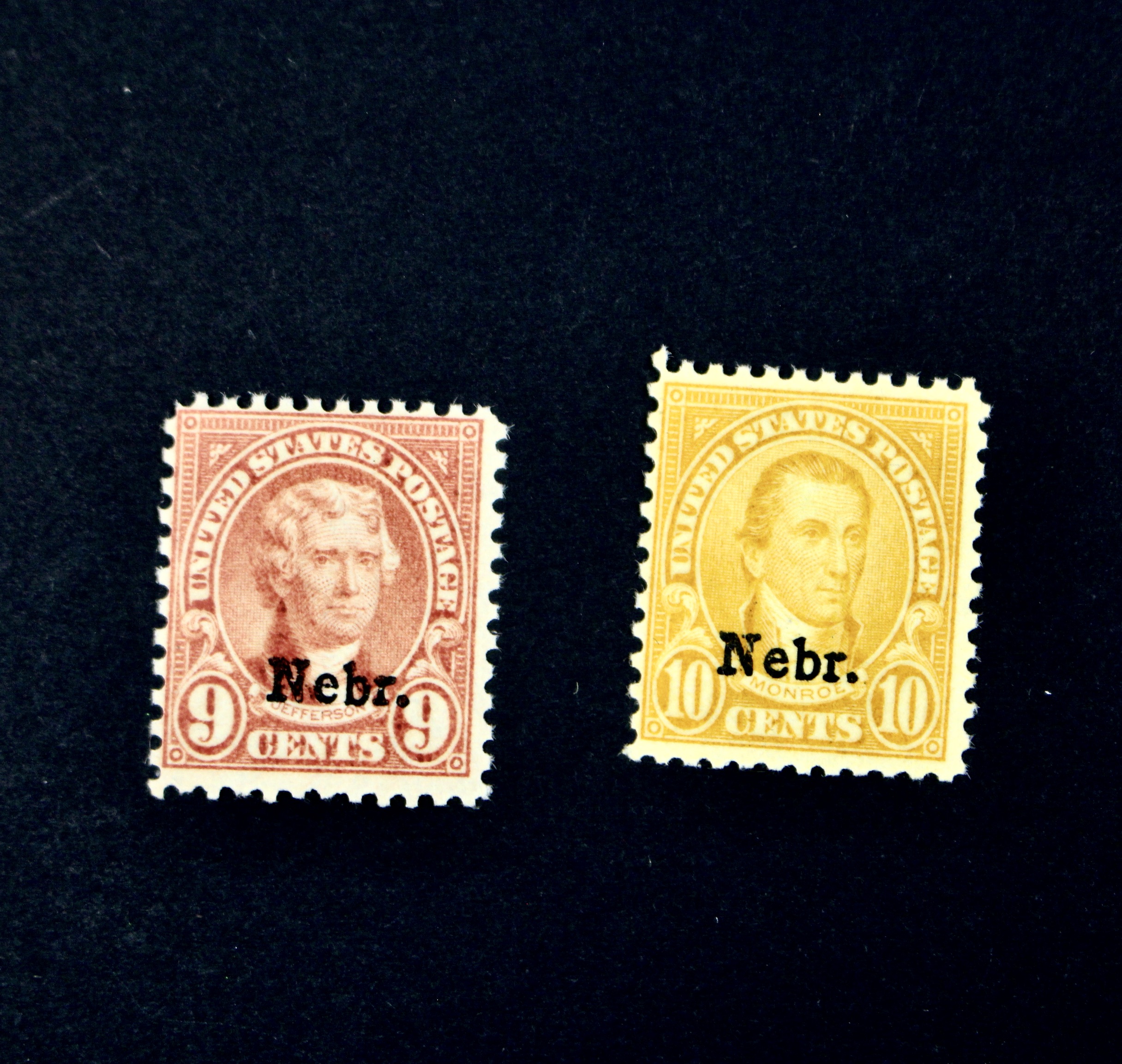 1929 Nebraska Overprint MNH Postage Stamps