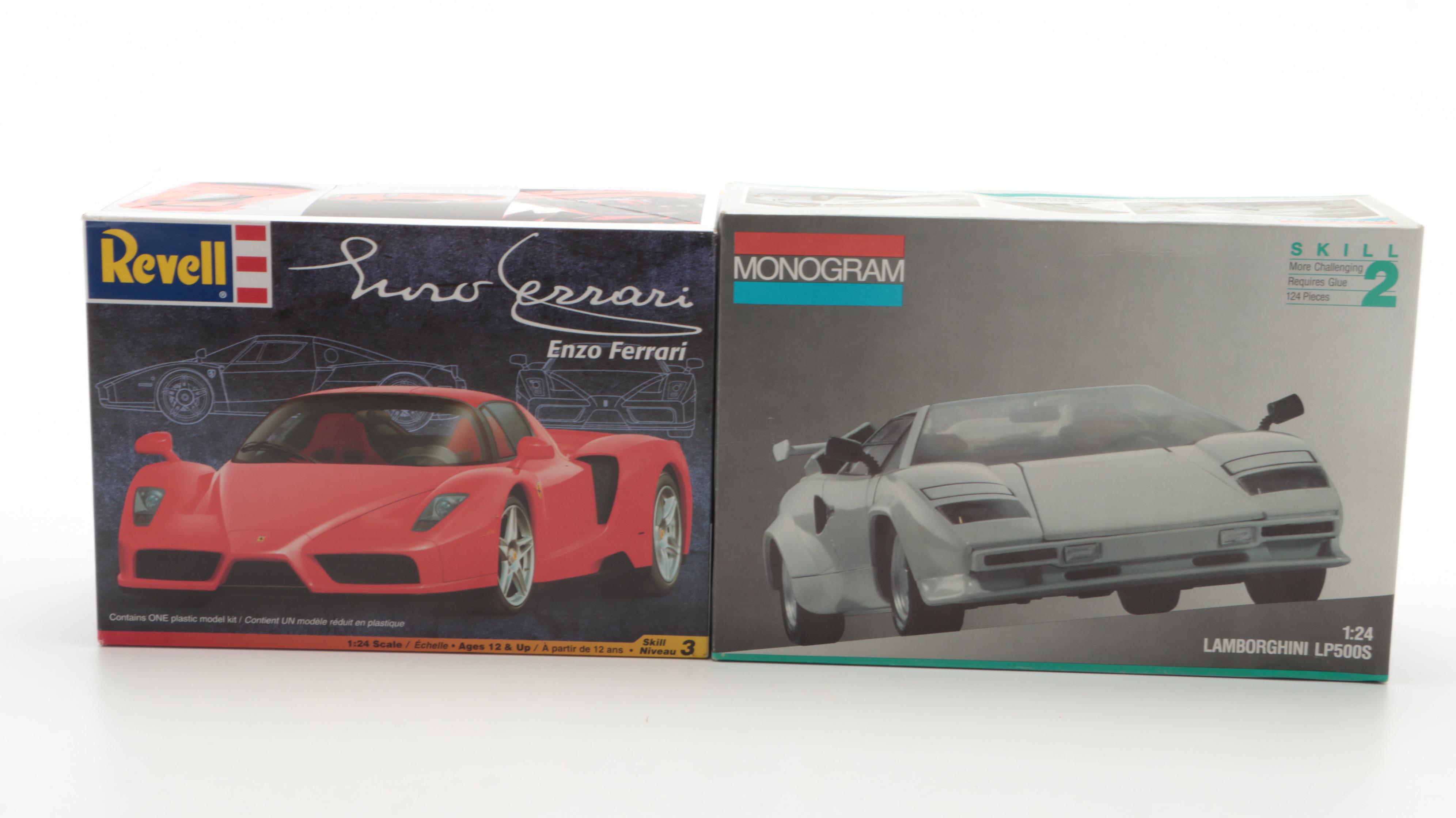 Lamborghini LP500S, Ferrari F40, and More Model Car Kits