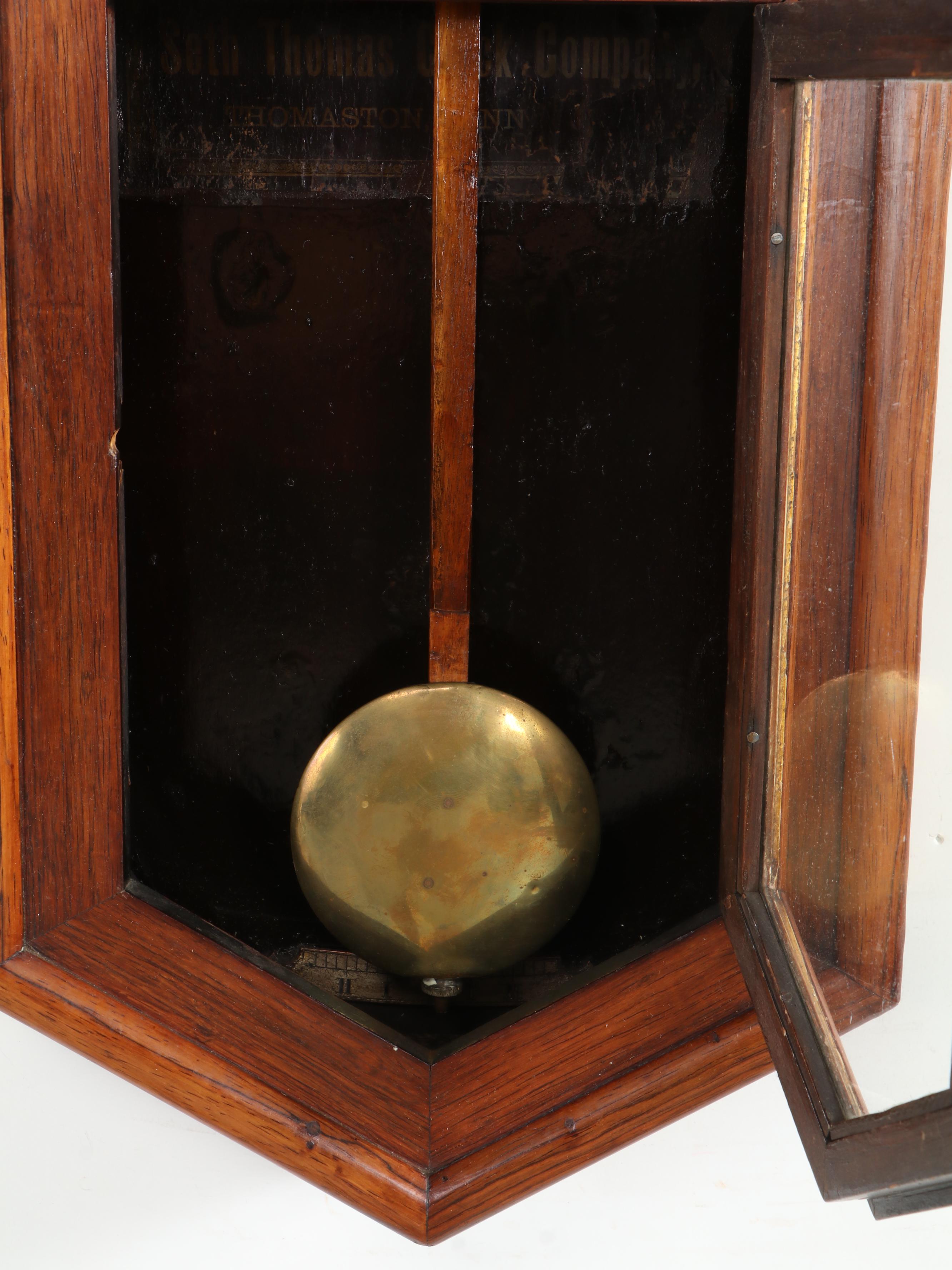 Seth Thomas "World" Railroad Station Wall Clock