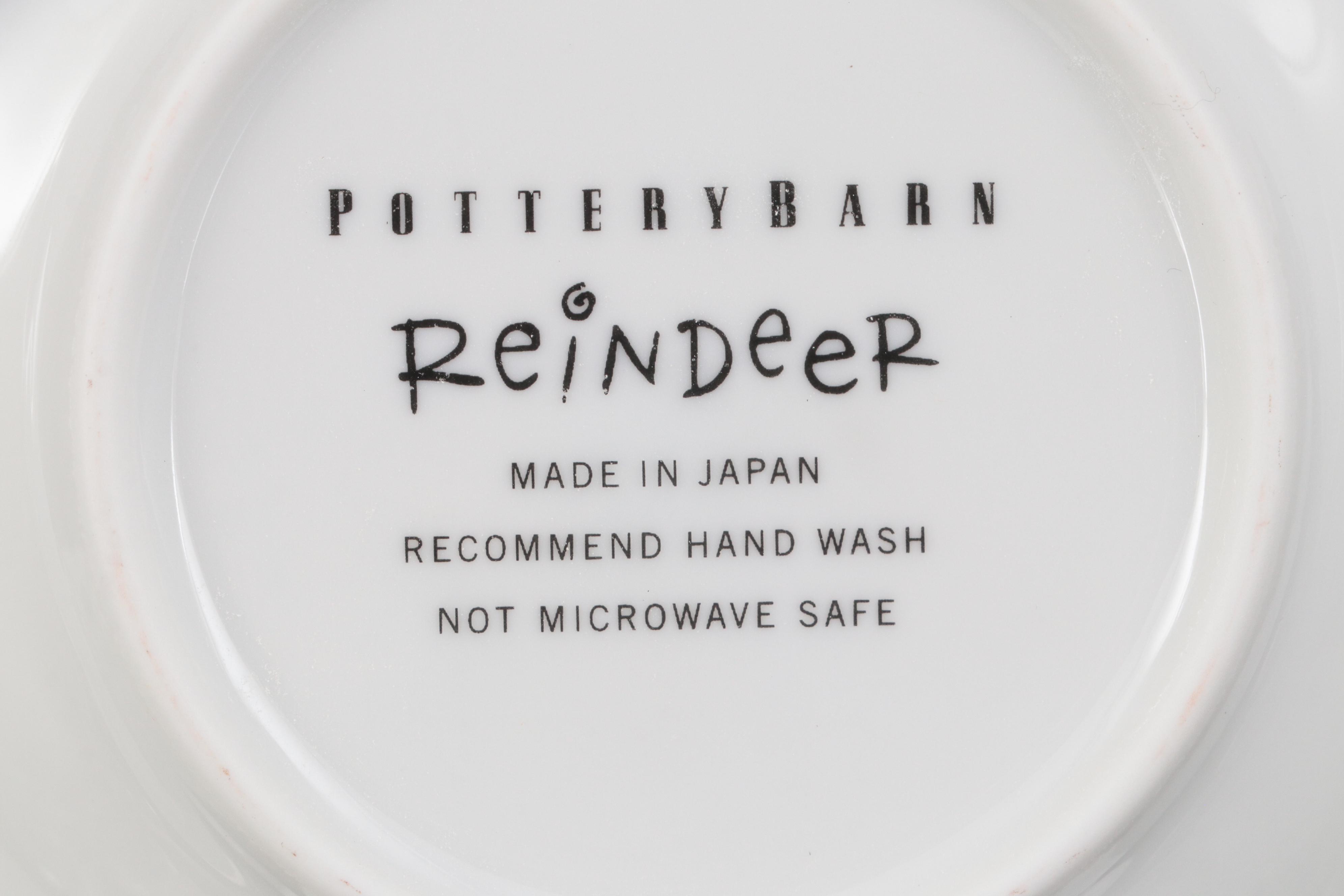 Pottery Barn "Reindeer" Dinnerware and Other Christmas Tableware