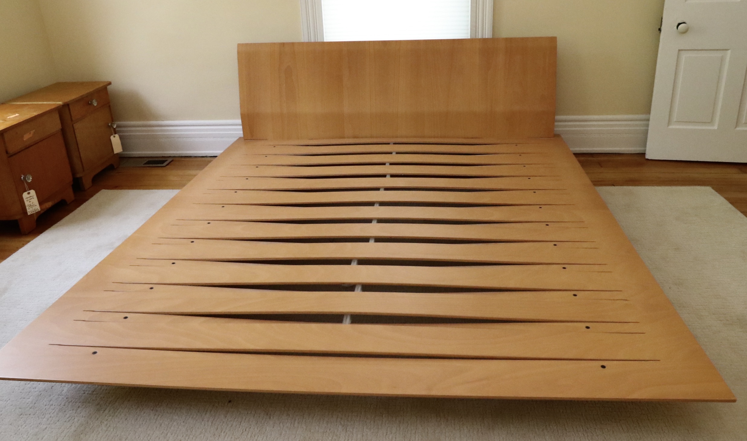 Design Within Reach Italian Made Beech Plywood Platform Bed